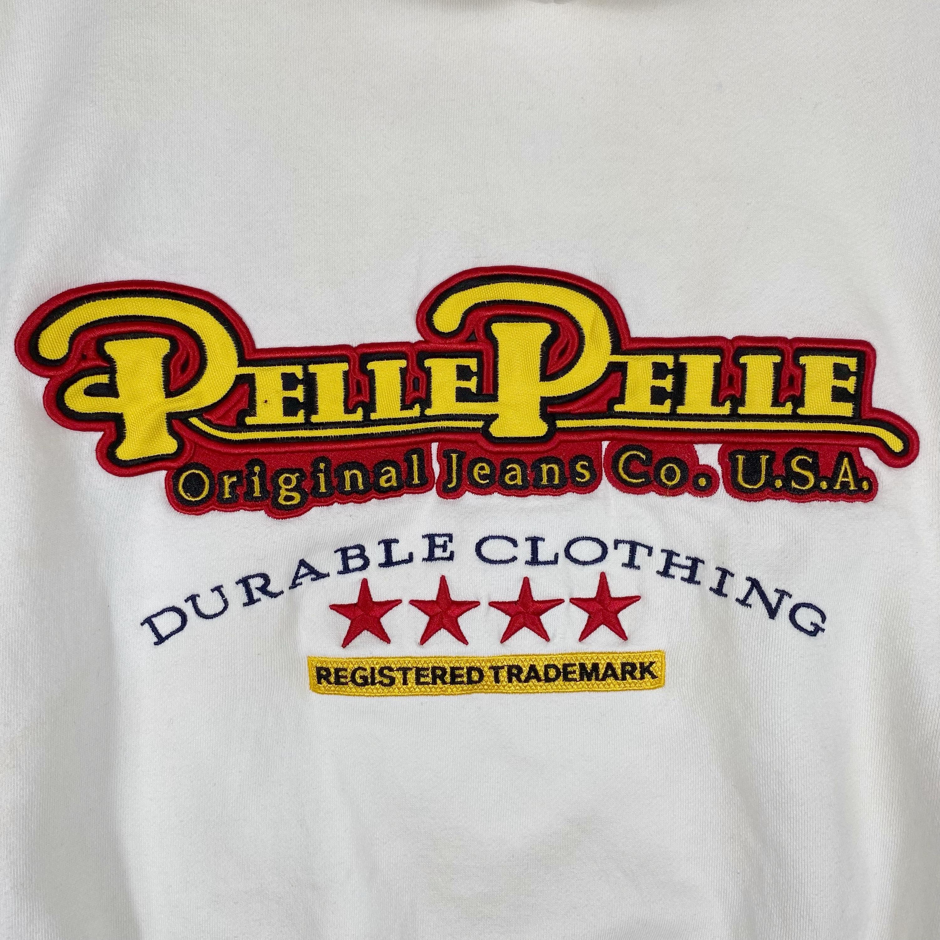 90s Pelle Pelle Marc Buchanan スウェット Pelle Pelle sweatshirt, blue, vintage Marc Buchanan jacket