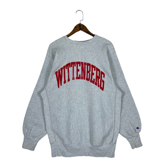 Vintage 90s Champion Reverse Weave Wittenberg University Sweatshirt Made in  USA Big Logo Pullover Jumper Size XXL - Etsy