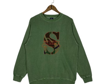 Vintage Stussy T-Shirt Crown Big Logo Outdoor Streetwear - Etsy 日本