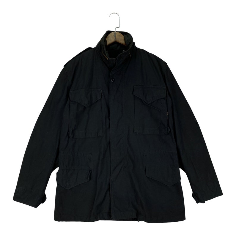 Vintage Alpha Industries M65 Field Jacket Black Excellent Etsy