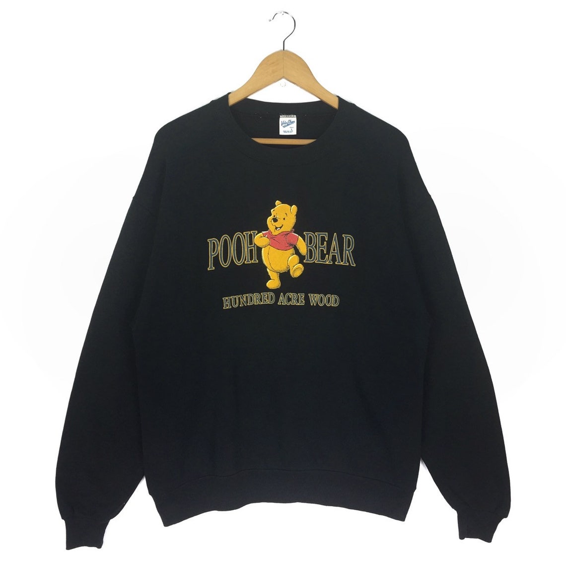 Vintage 80/90s Winnie the Pooh Sweatshirt Crewneck Velve Sheen - Etsy