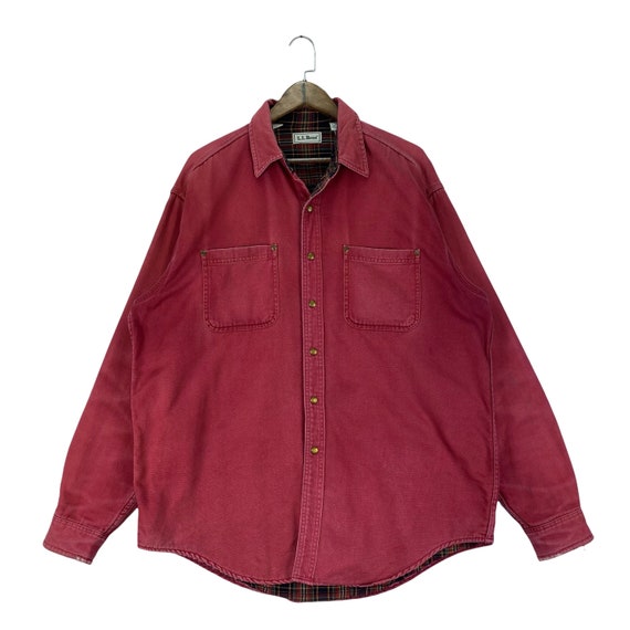 Vintage 90s LL Bean Flannel Lined 