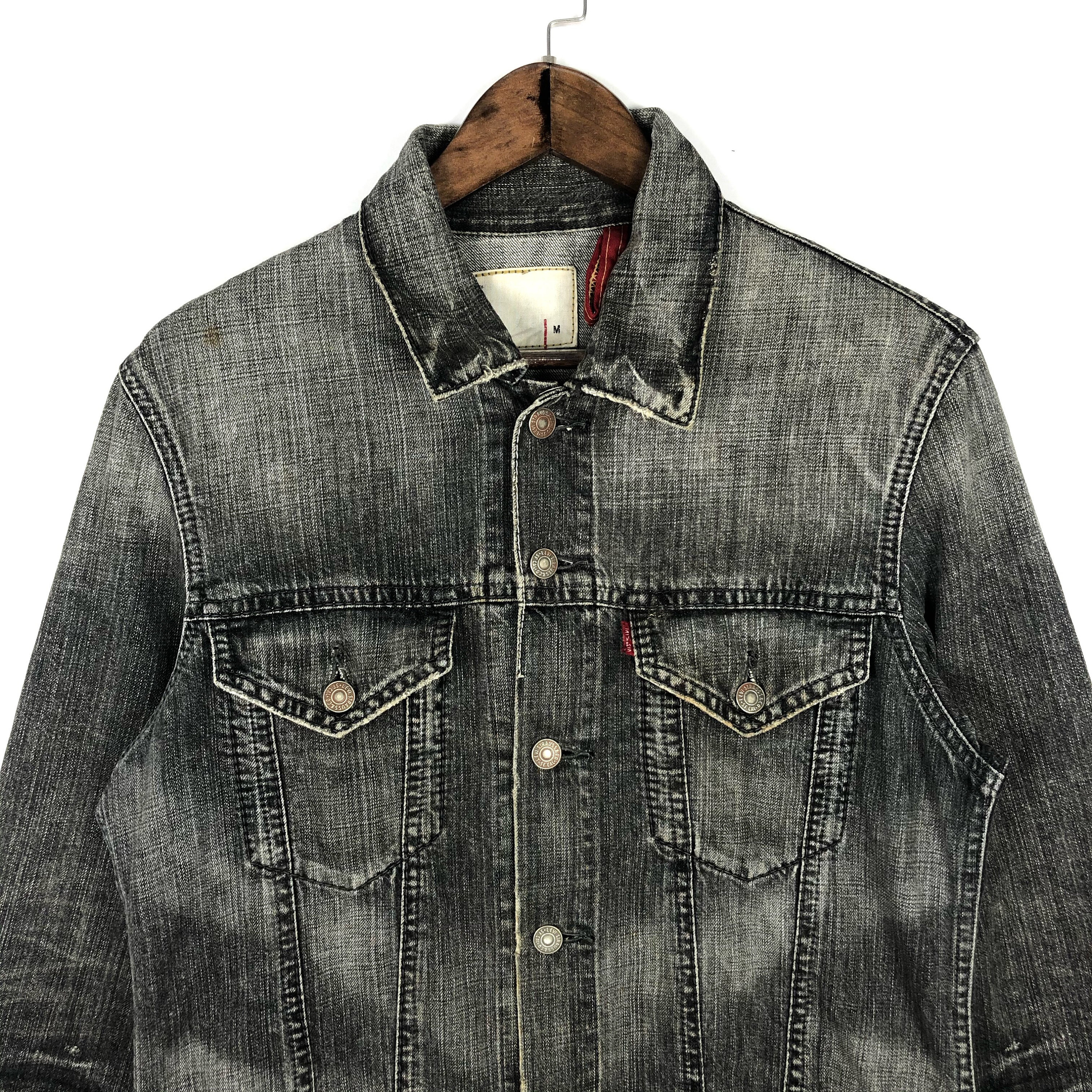 Vintage Levi's Denim Jean Jacket Brown Tab Made in USA
