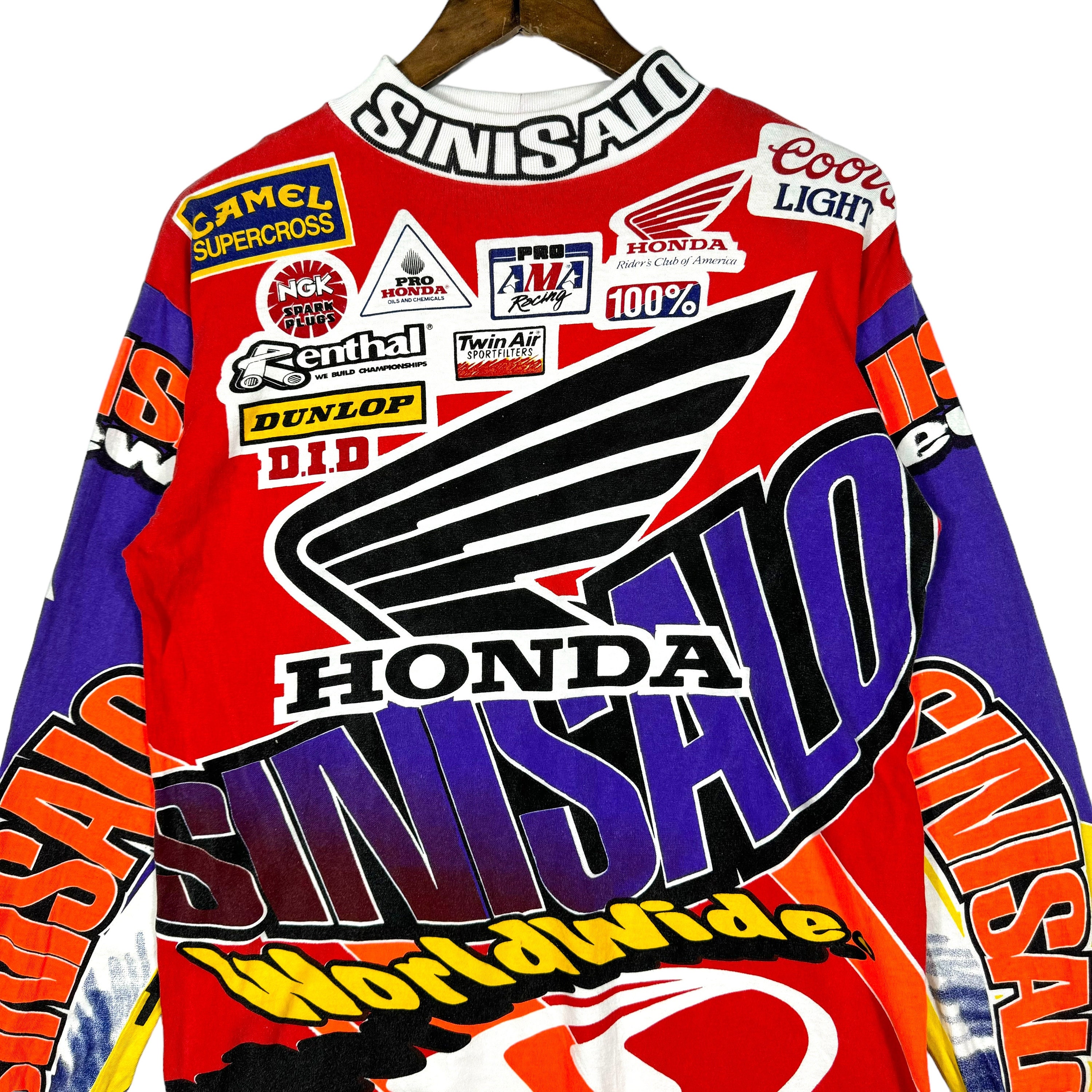 人気定番 Sinisalo Honda 1994 Vintage All Sleeve Long Print Over バイクウェア・装備