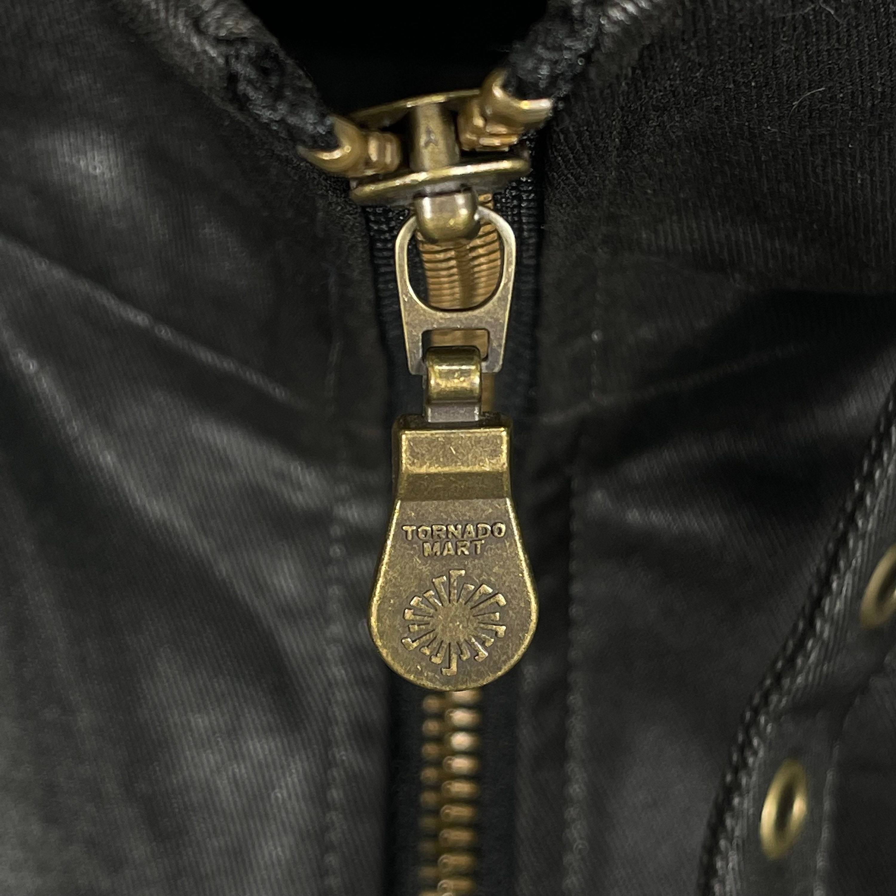 Vintage Tornado Mart Japan Jacket Black Full Zipper Size M Vintage Tornado Mart Japan Jacket Black Full Zipper Size M
