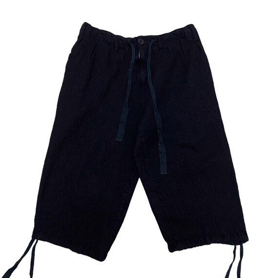 Vintage Yohji Yamamoto Pour Homme Short Pants Black Laine Wool 