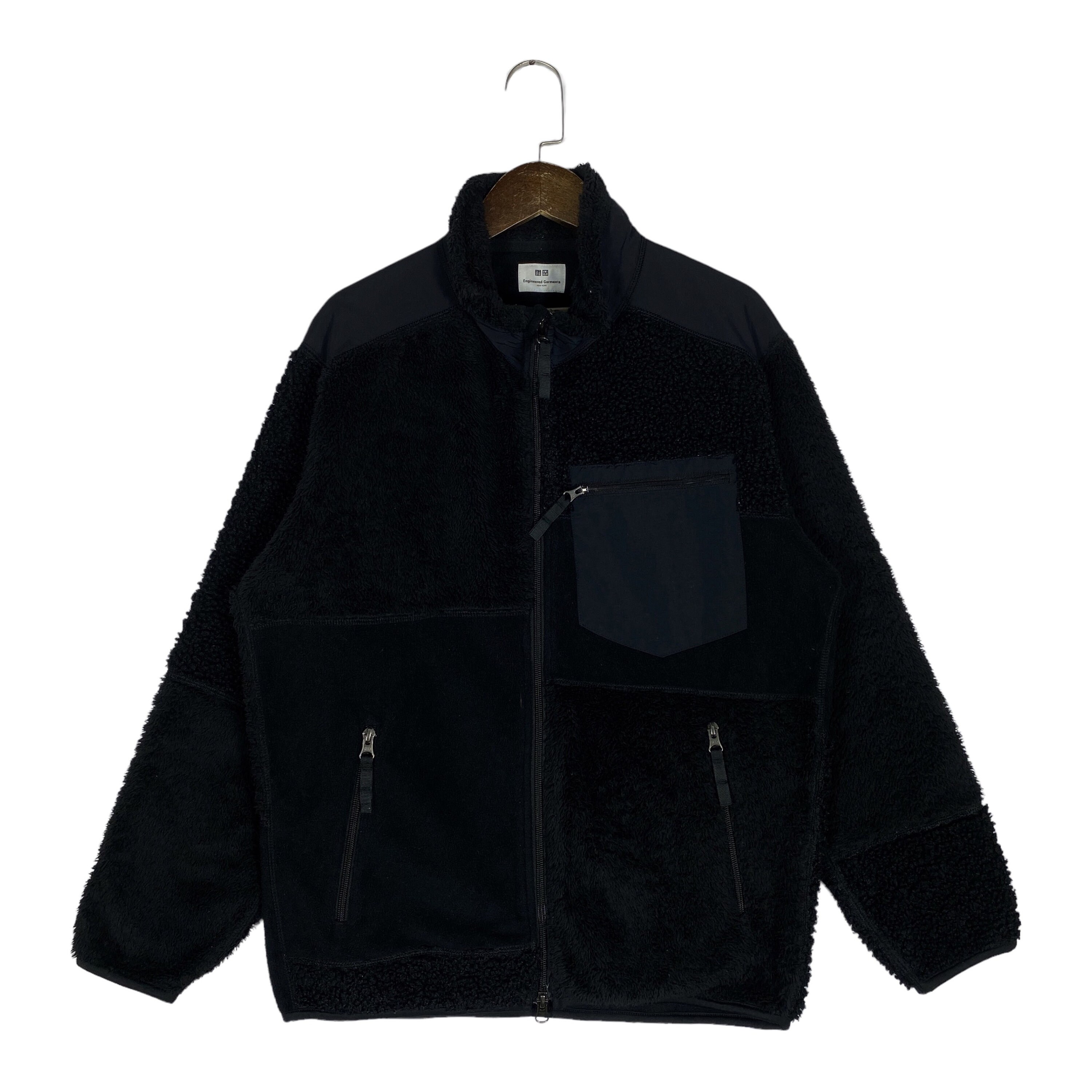 Uniqlo x engineered garments fleece combination jacket best sale black