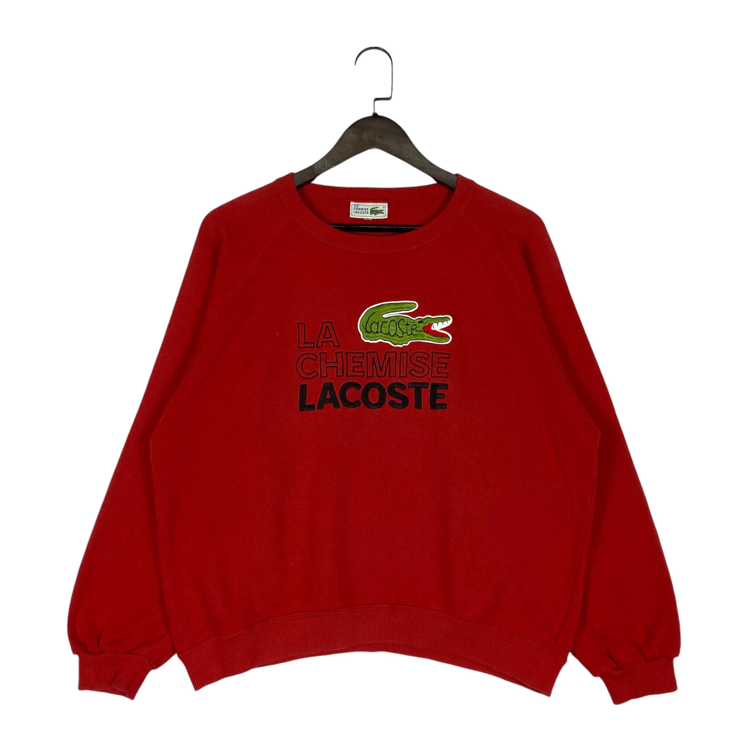 ファッション人気ブランドランキング Vintage 90s Chemise Lacoste Sweatshirt Crewneck Big Logo ジャケット・アウター