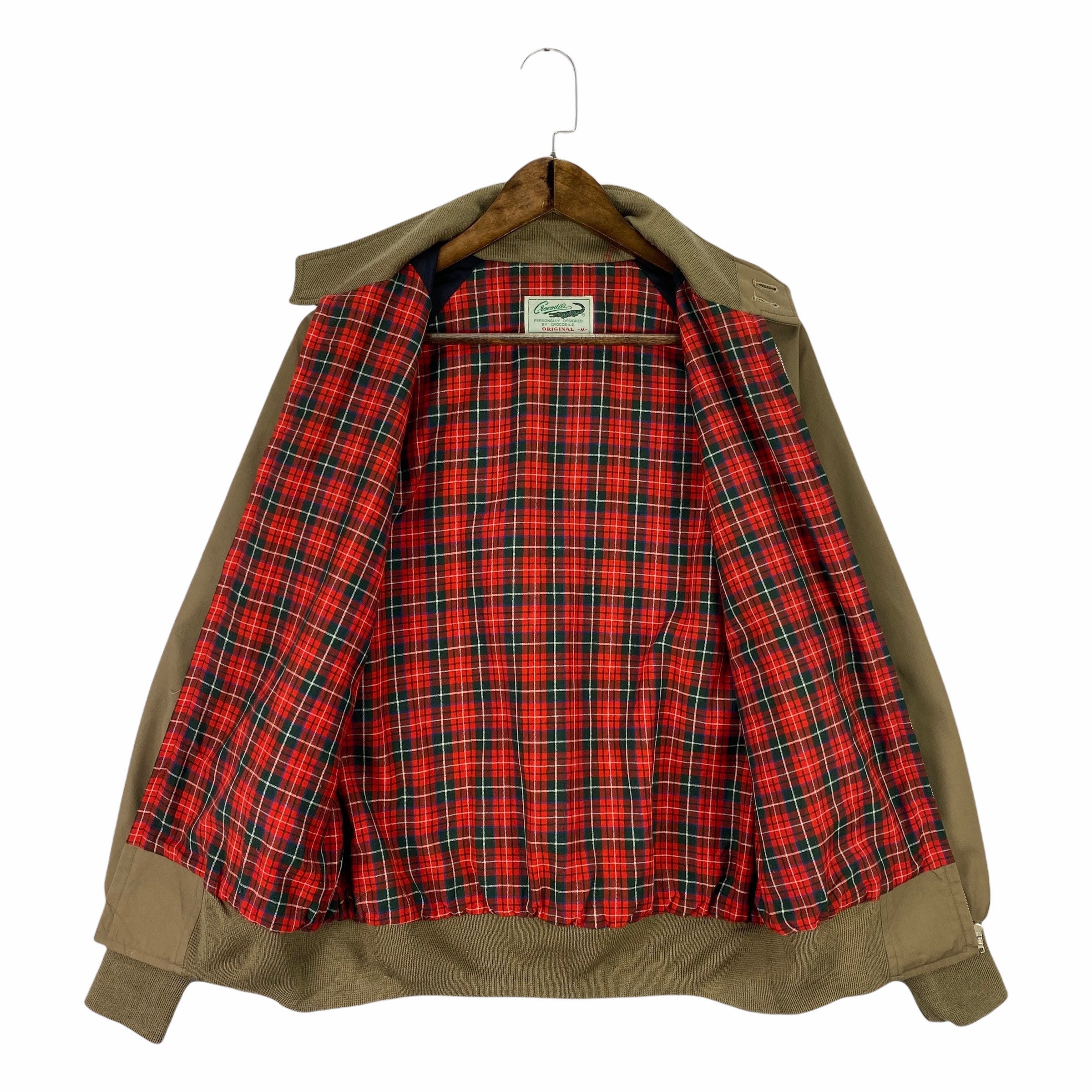 Vintage Crocodile Harrington Lightweight Jacket Zip up Made in 