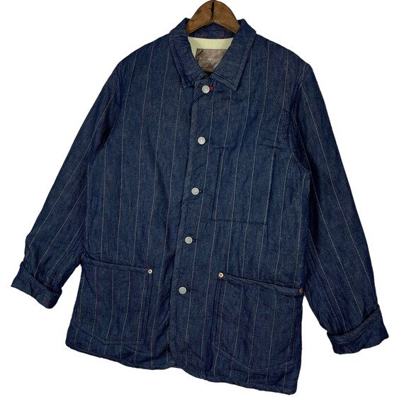 Vintage Hiromichi Nakano Denim Chore Jacket Stitching… - Gem