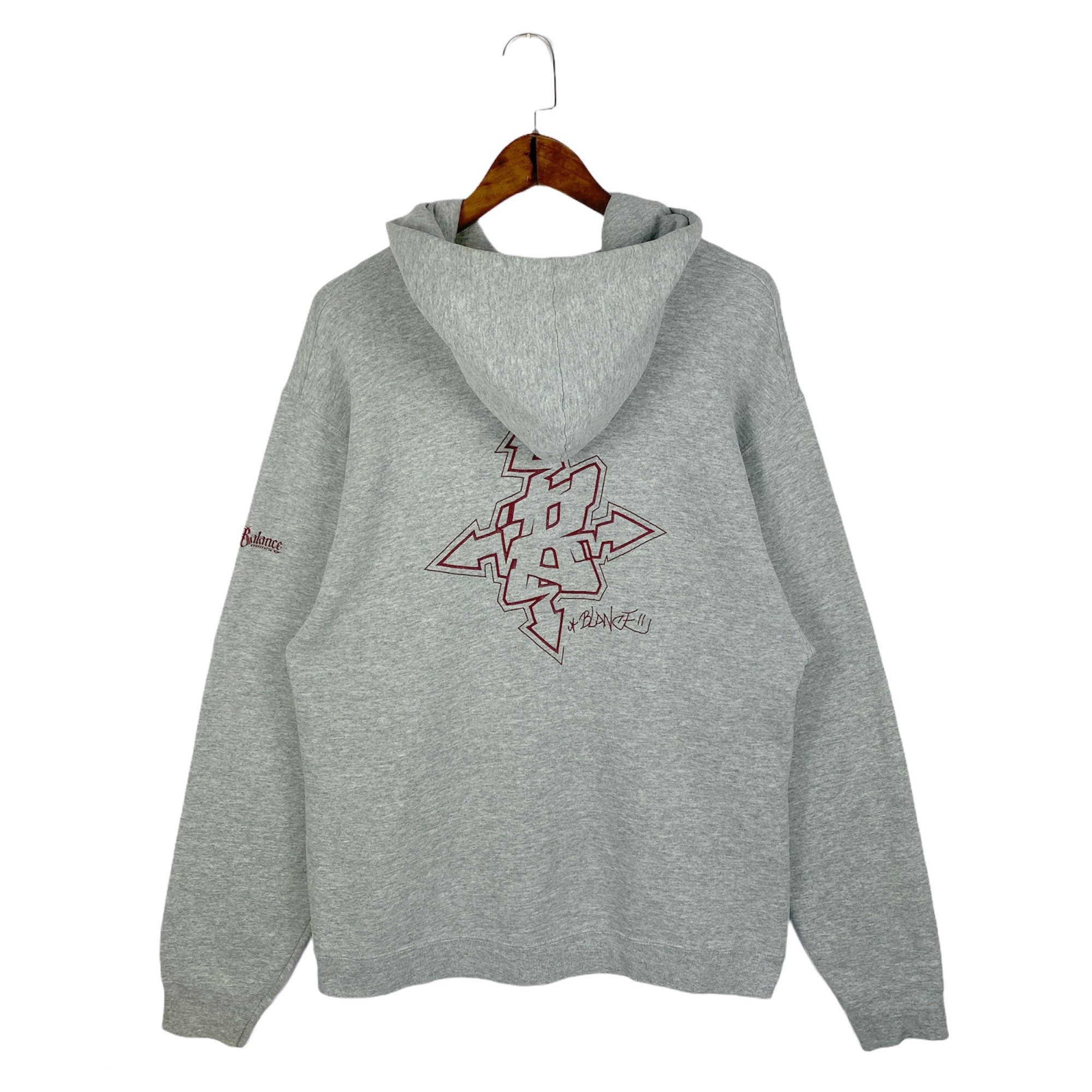 Vintage 90s Balance Streetwear Hoodie Sweater Kangaroo Pocket - Etsy