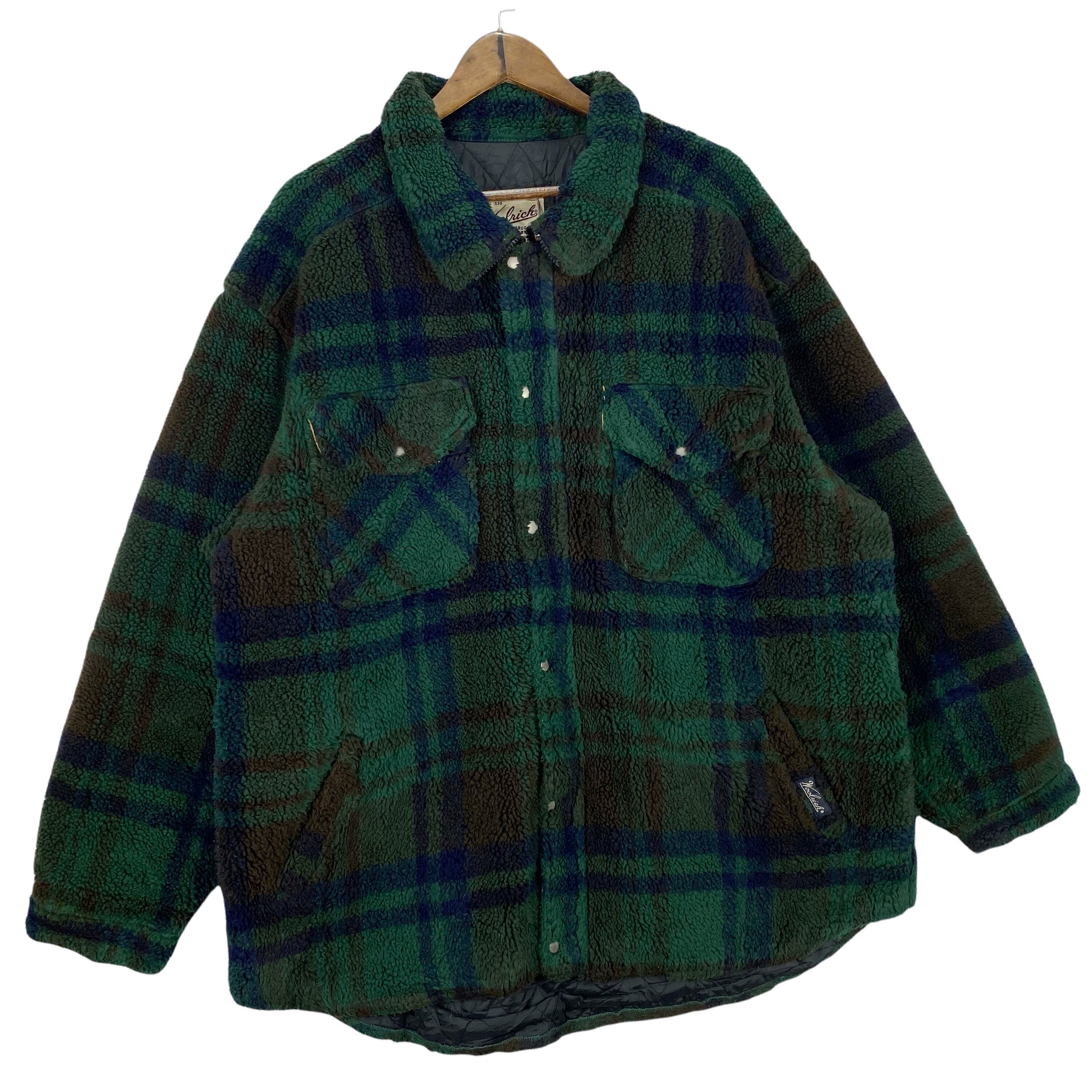 Vintage Woolrich Woolen Mills Fur Fleece Jacket Snap Button Vintage Woolrich Woolen Mills Fur Fleece Jacket Snap Button