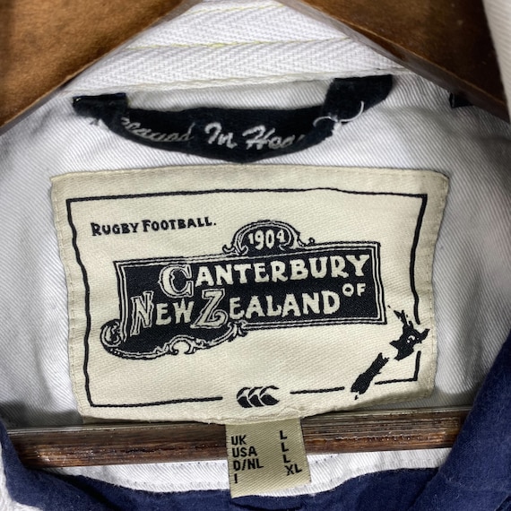 Vintage Canterbury New Zealand All Black Rugby Stripe… Gem