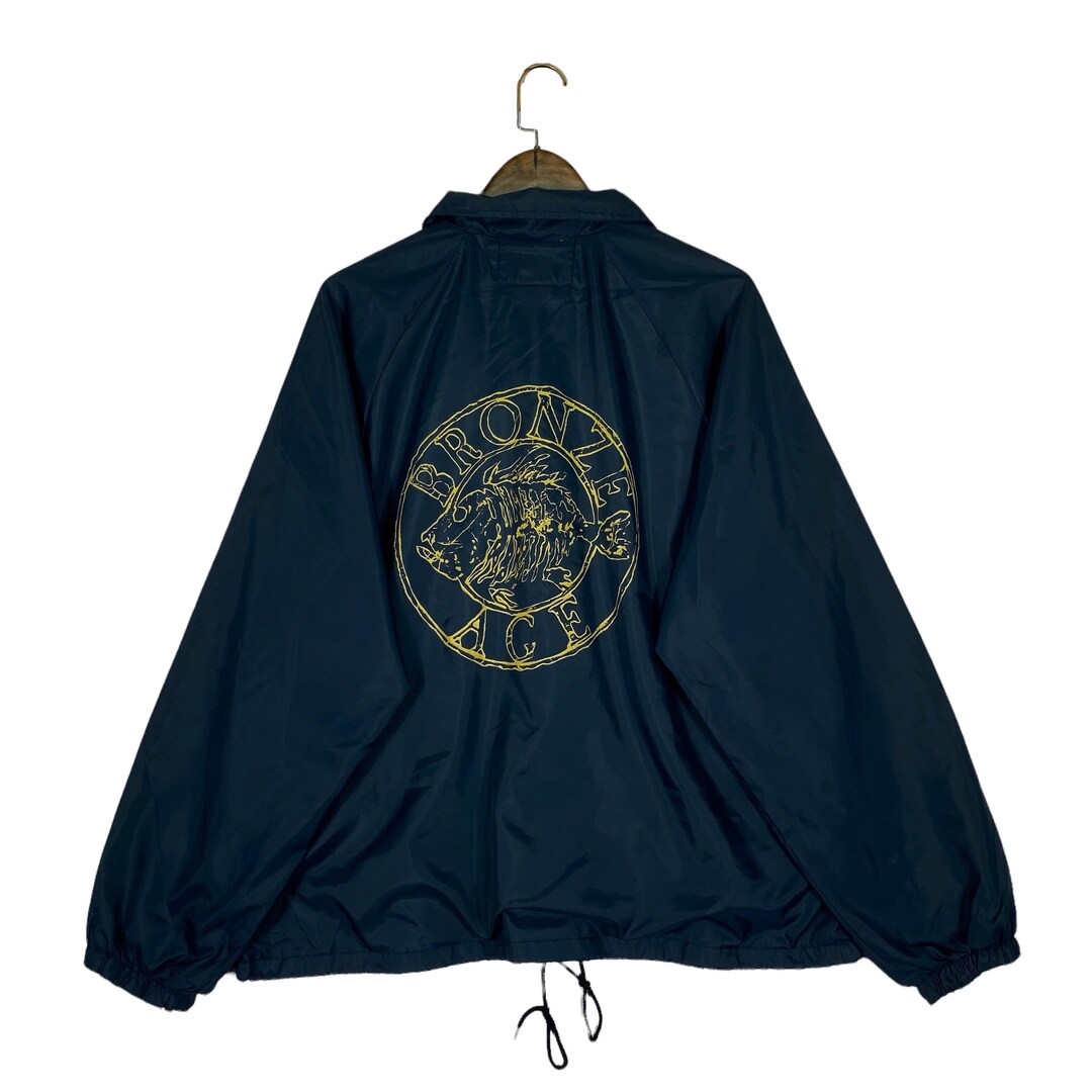 Vintage 90s Bronze Age Skateboard Coach Jacket Navy Blue Vintage 90s Bronze Age Skateboard Coach Jacket Navy Blue