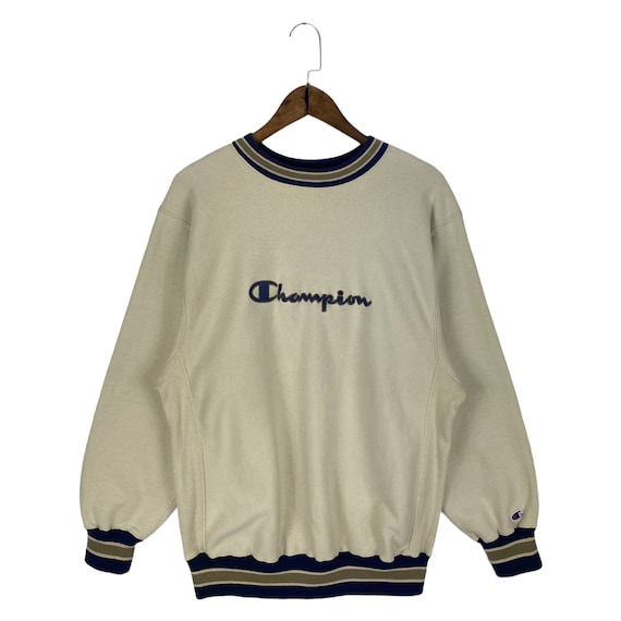 Vintage 90s Champion Reverse Weave Crewneck Sweatshirt Big Logo