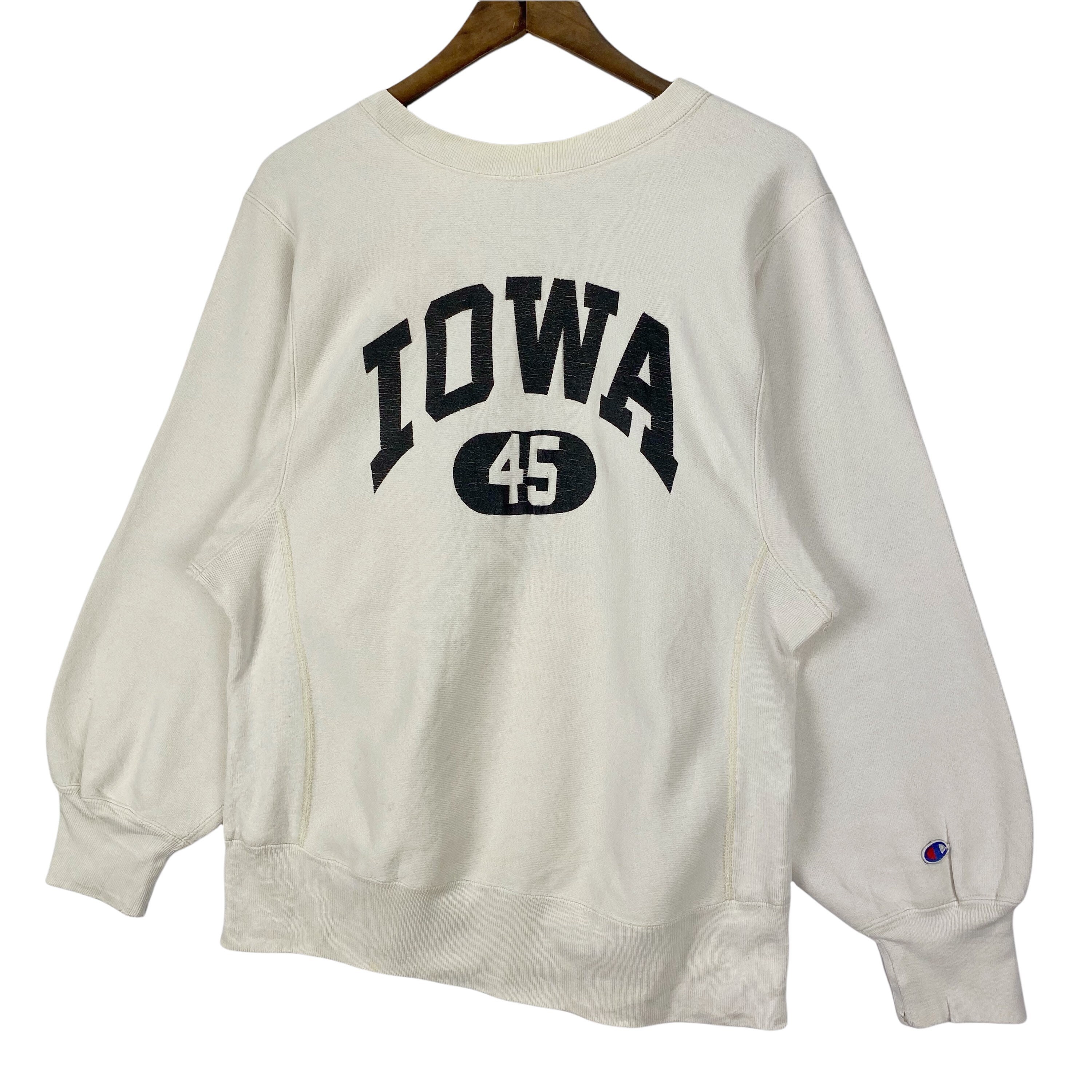 Vintage 90s Champion Reverse Weave Iowa 45 Sweatshirt Crewneck