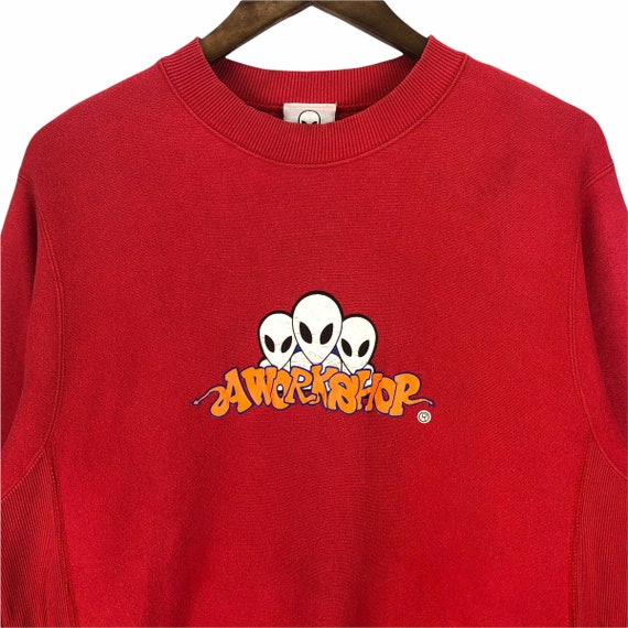 Vintage 90s Alien Workshop Sweatshirt Crewneck Bi… - image 2