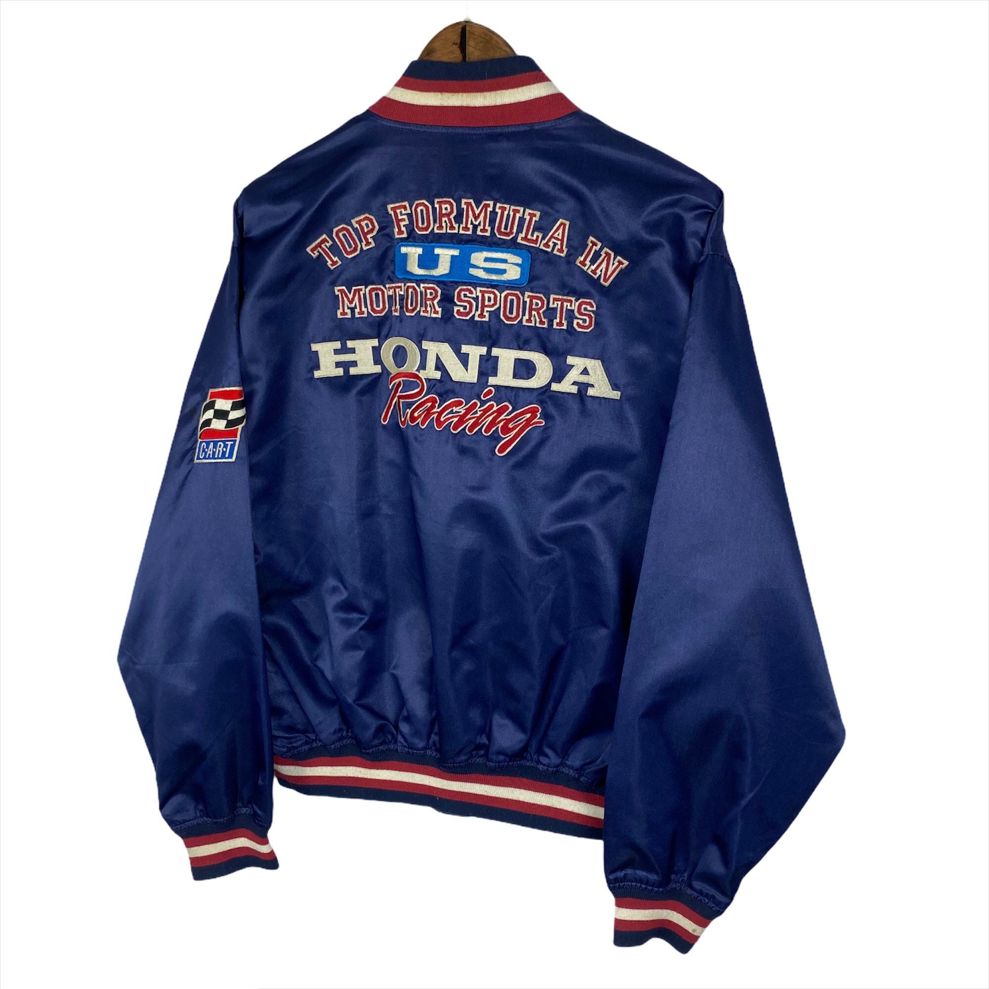 人気ブランドランキング Vintage Honda Racing Motorsport Varsity Jacket Big Logo F1