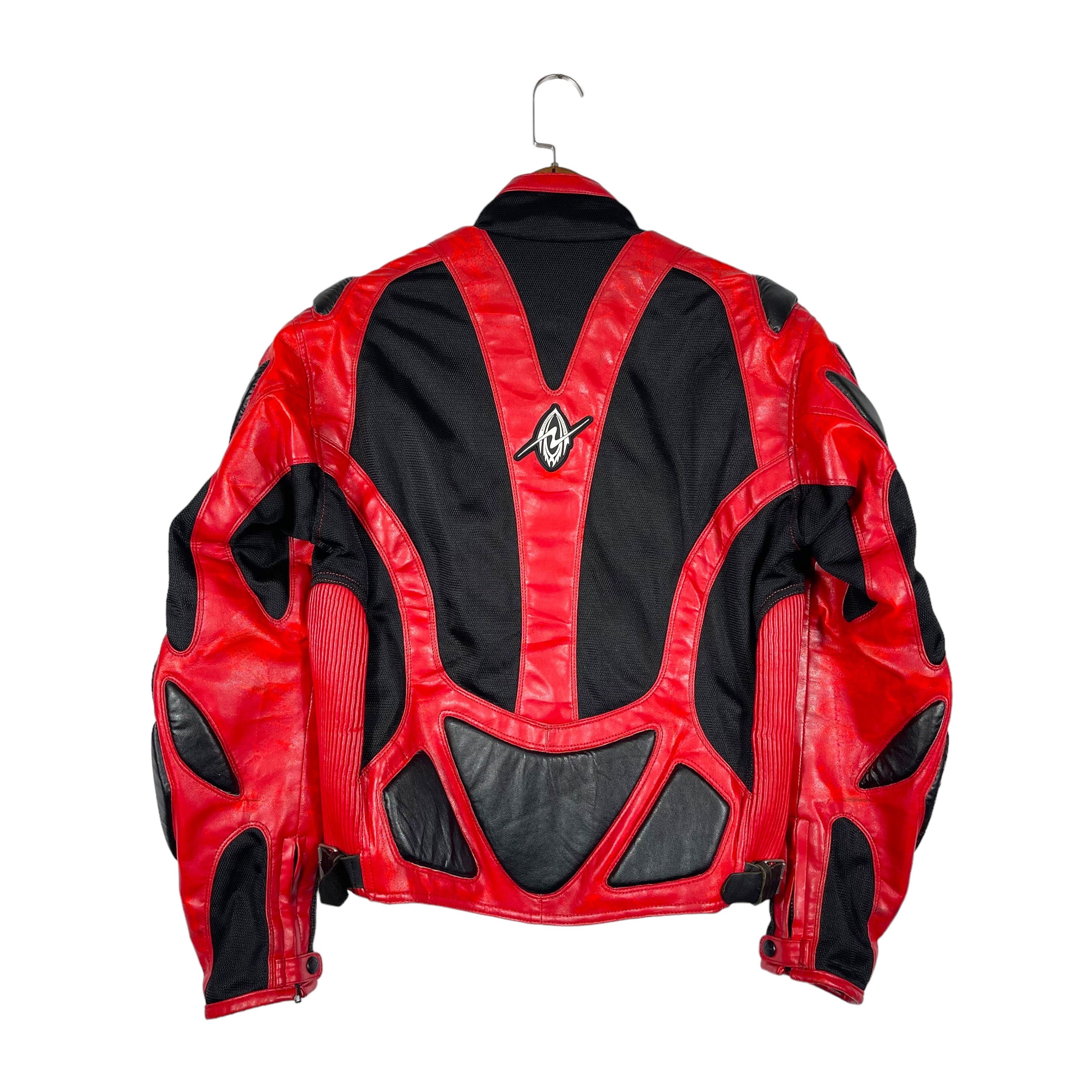 Vintage 90s Kadoya Cybernation Padded PVC Leather Biker Jacket