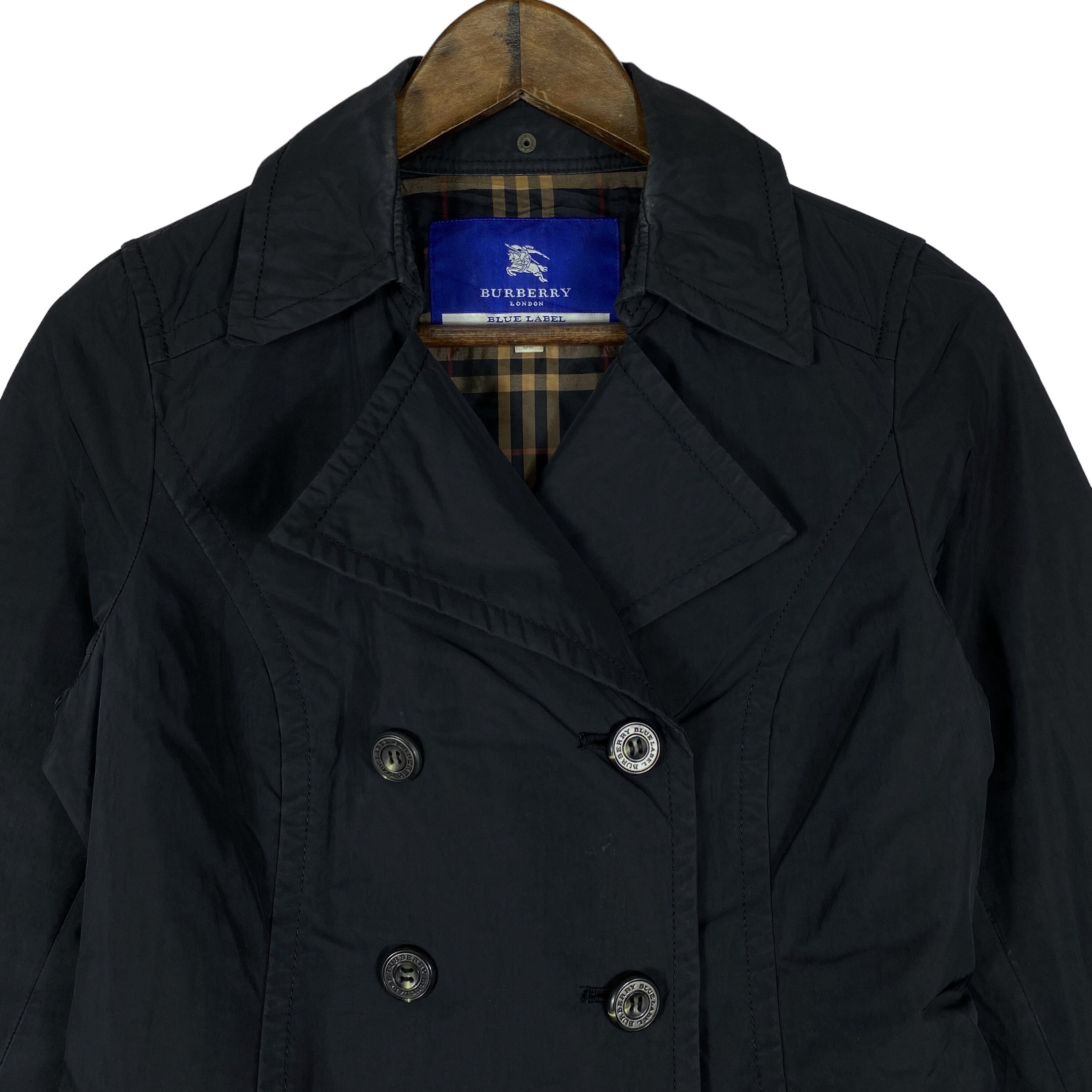 Vintage Burberry London Blue Label Trench Coat Mid Length Vintage Burberry London Blue Label Trench Coat Mid Length