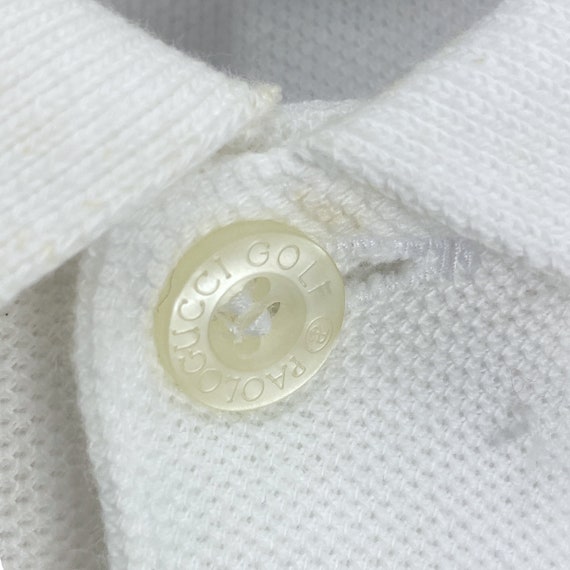 Vintage Paolo Gucci Button Collar Polo Shirt Smal… - image 8