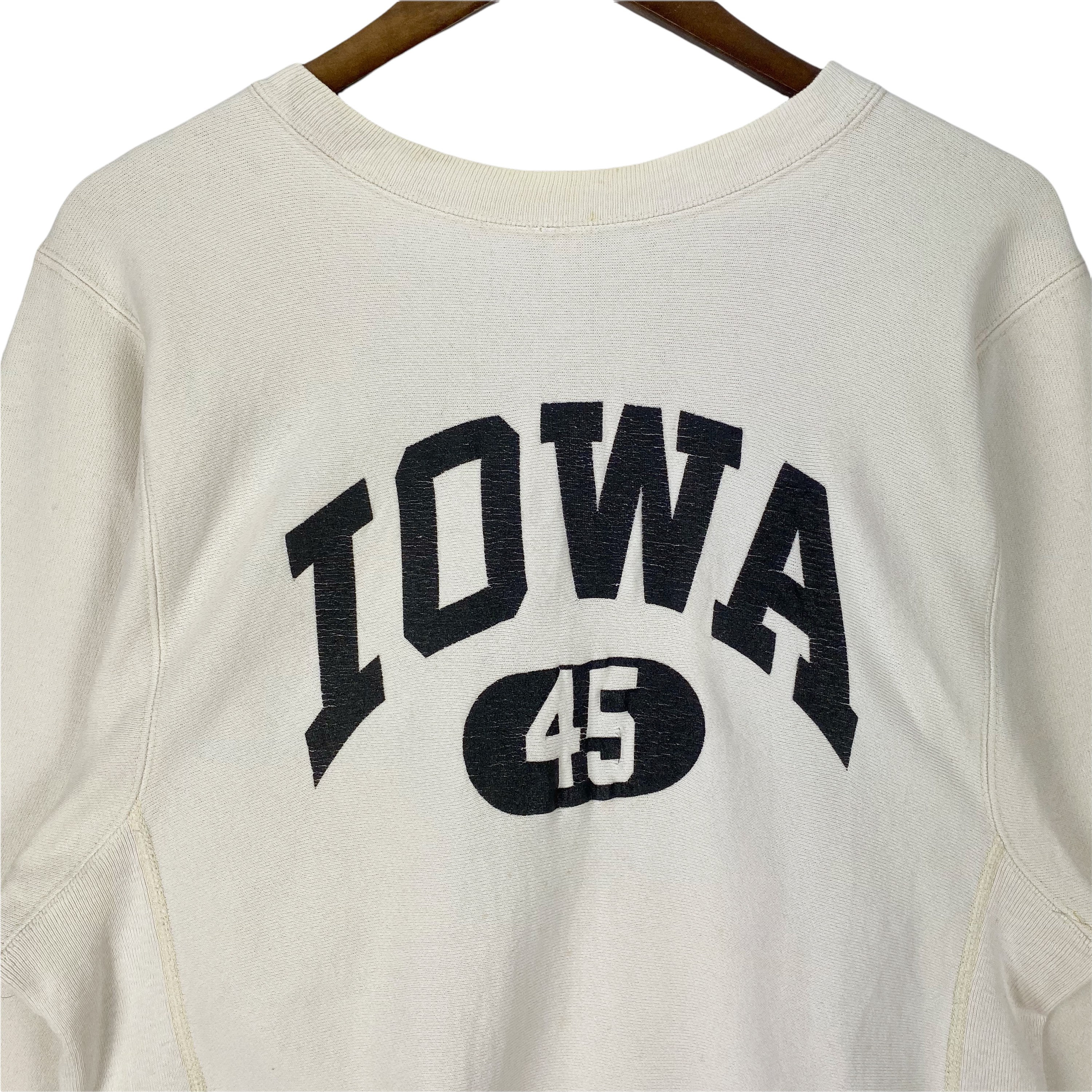 Vintage 90s Champion Reverse Weave Iowa 45 Sweatshirt 