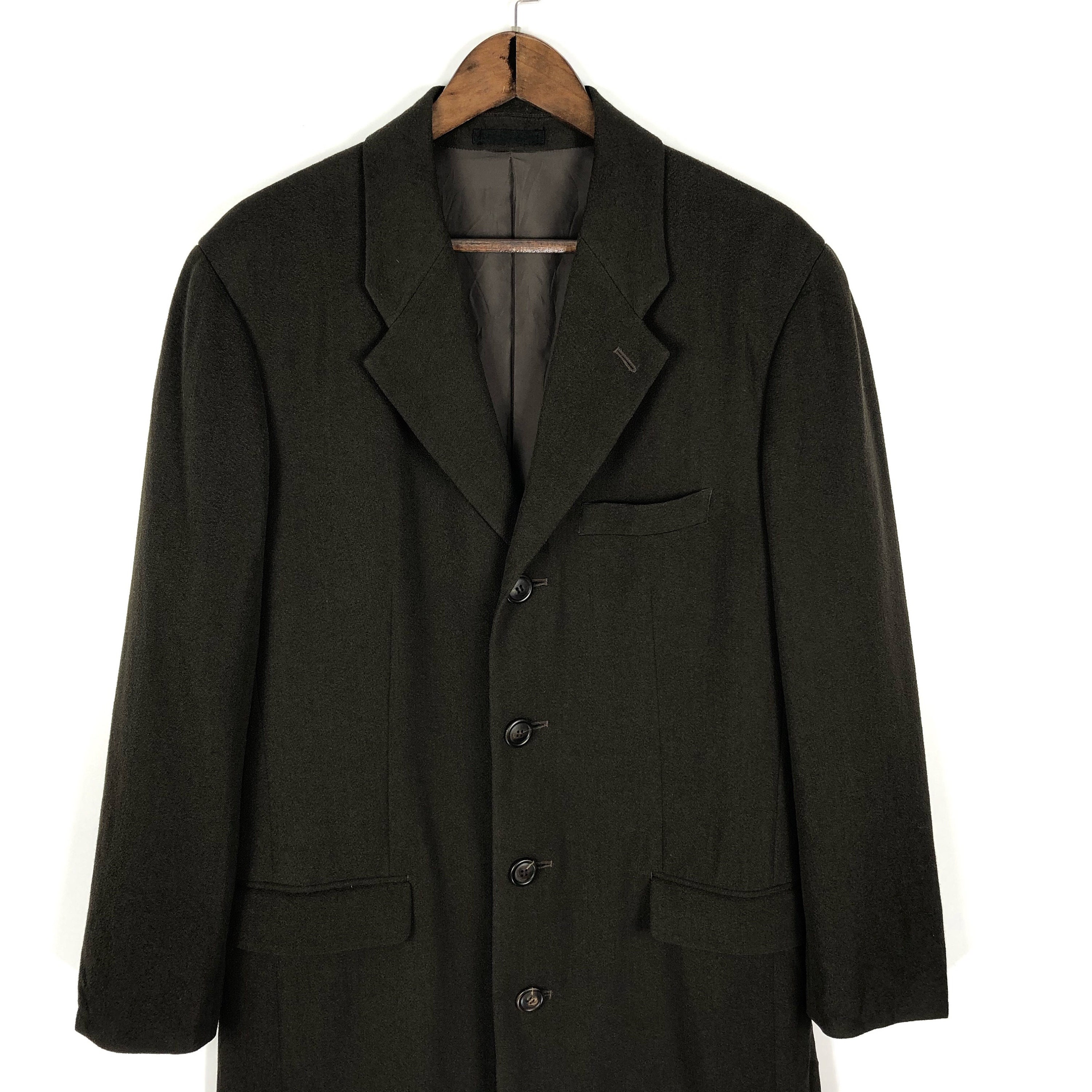 Vintage 90s Issey Miyake Men Mid Length Blazer Coat Workwear