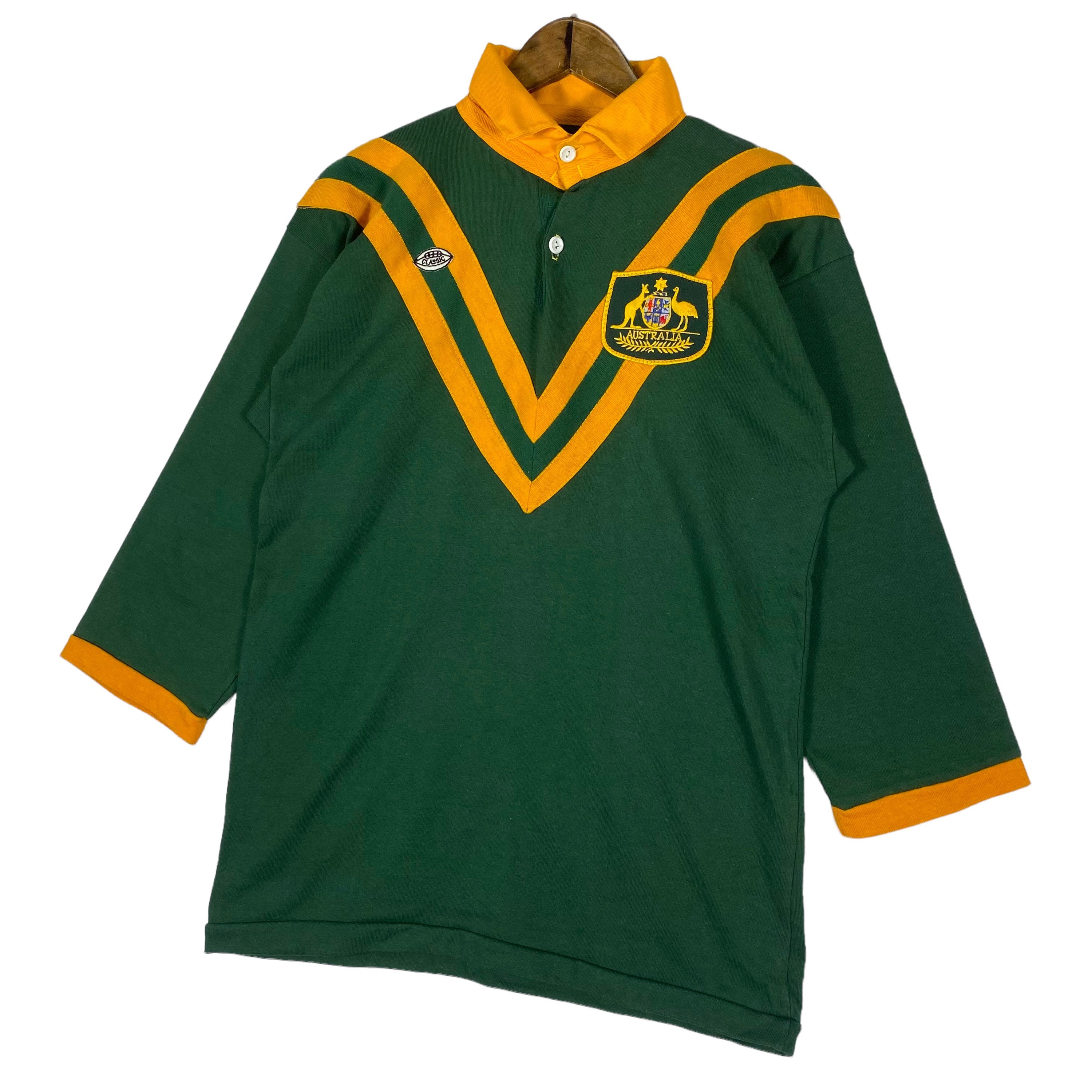 Vintage 80s Australian Wallabies Rugby Shirt Excellent
