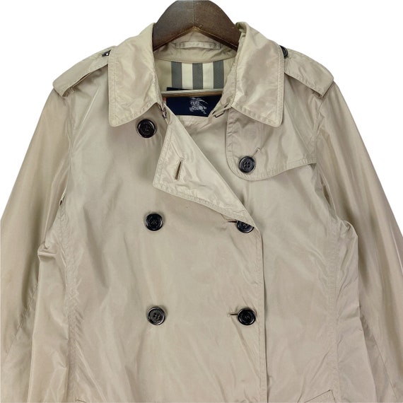 Vintage Burberry London Polyester Trench Coat Bei… - image 8