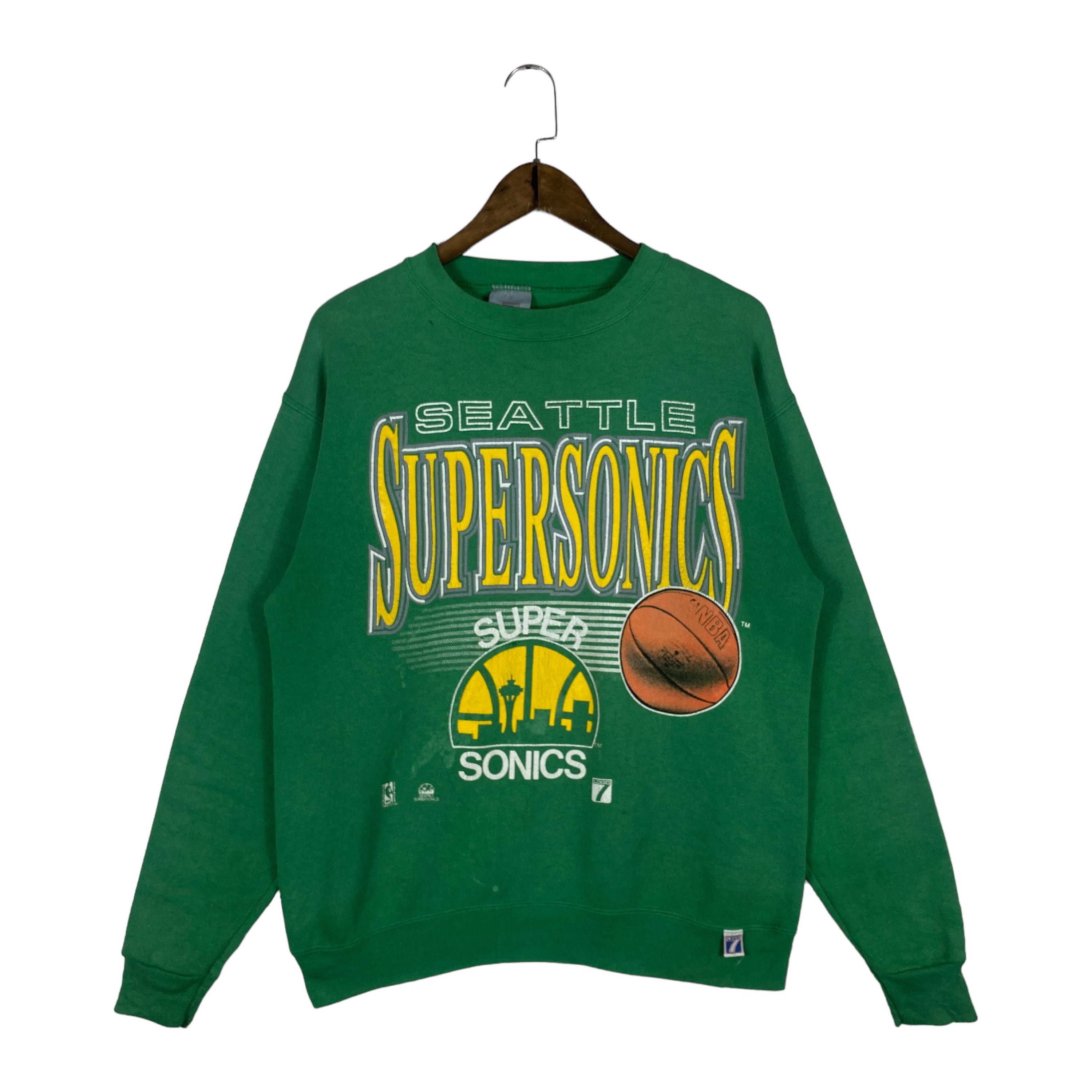 Seattle Supersonics Shooting Crew Sweatshirt - Green - Throwback