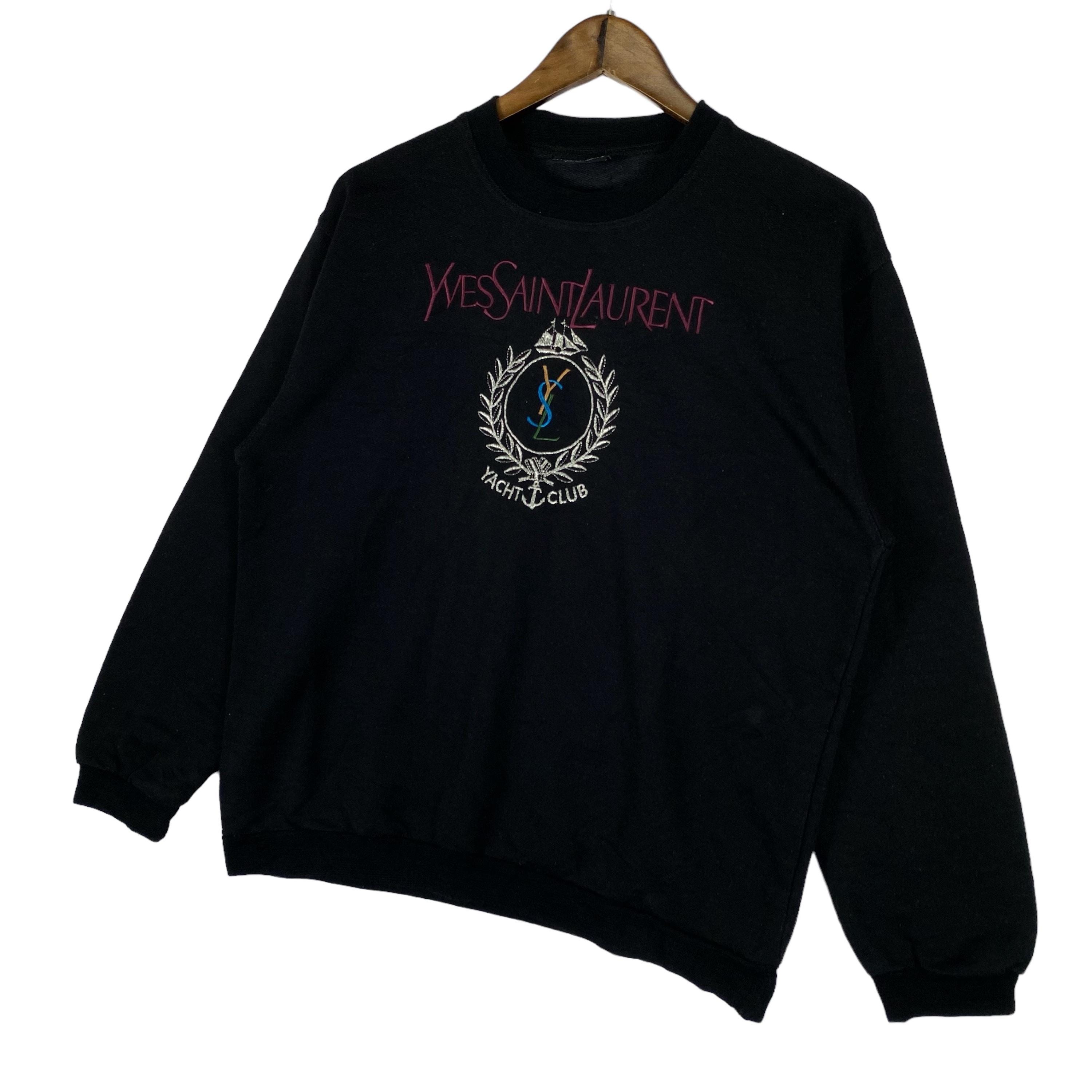 Vintage 80s Yves Saint Laurent Yacht Club Sweatshirt Big
