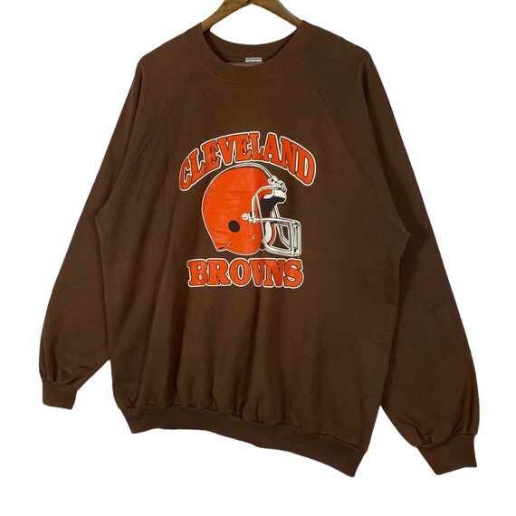 Vintage 80s Cleveland Browns Sweatshirt Crewneck … - image 3