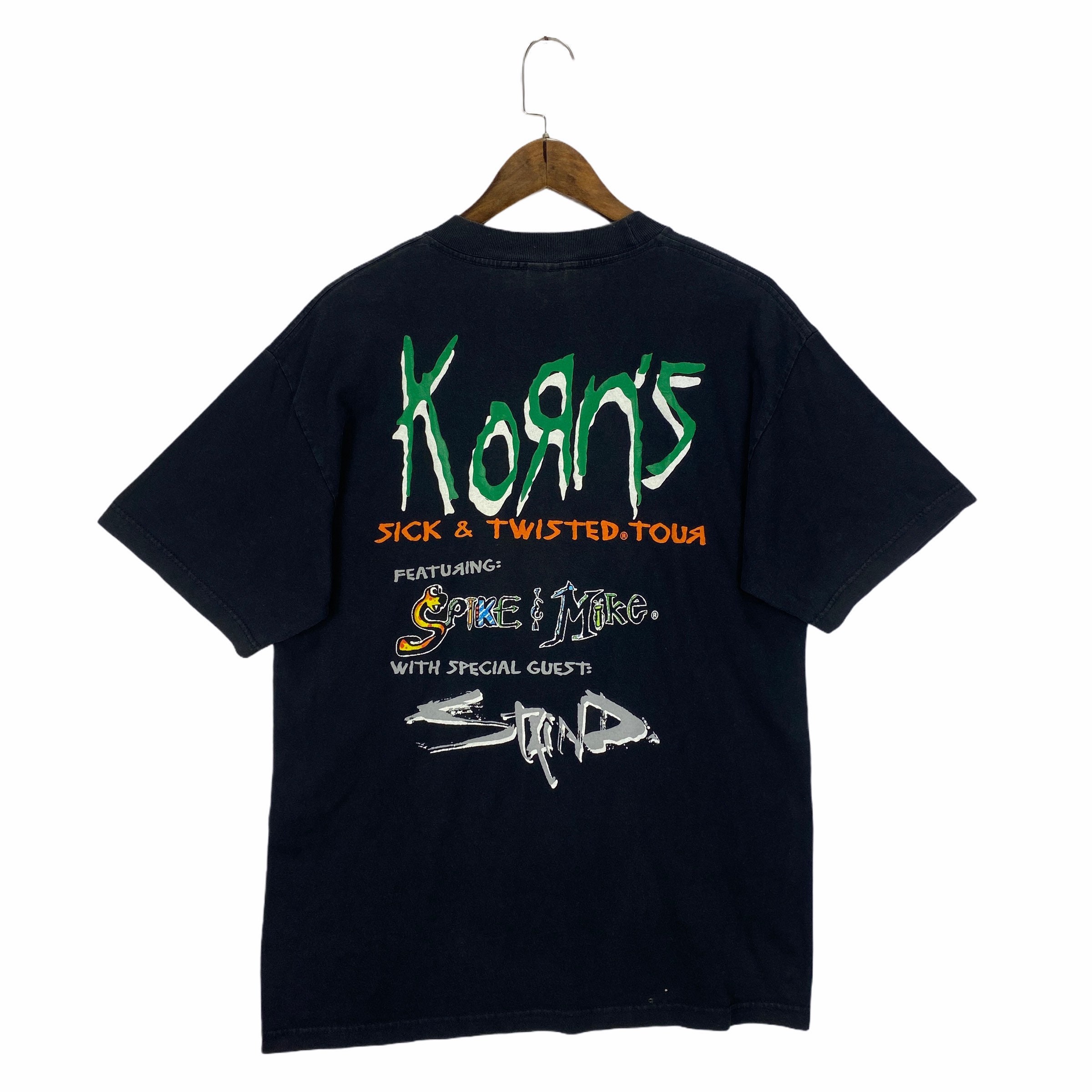 ヴィンテージ 1997 Korn の Sick And Twisted ツアー T シャツ