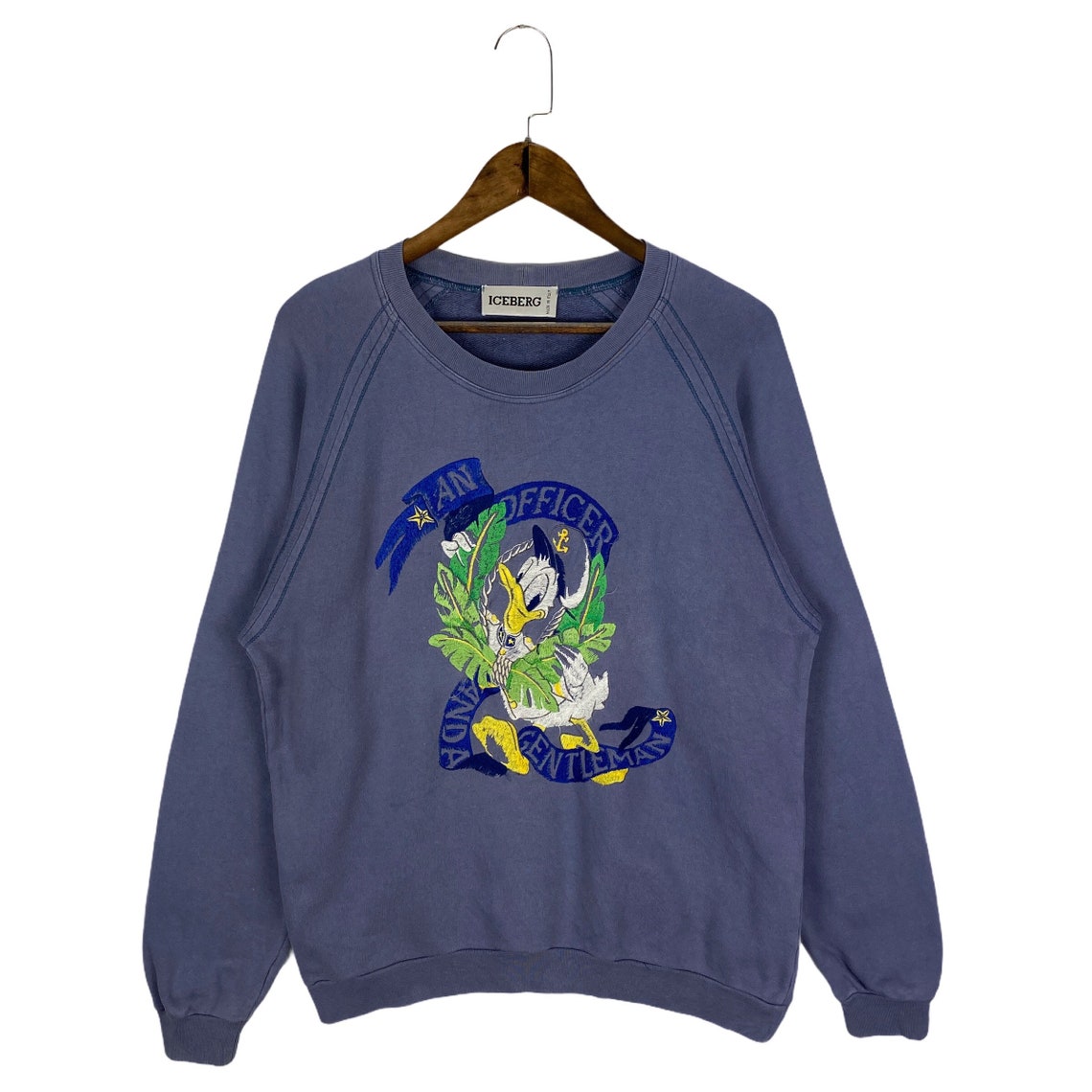 Vintage Iceberg History Donald Duck Disney Sweatshirt Crewneck Etsy