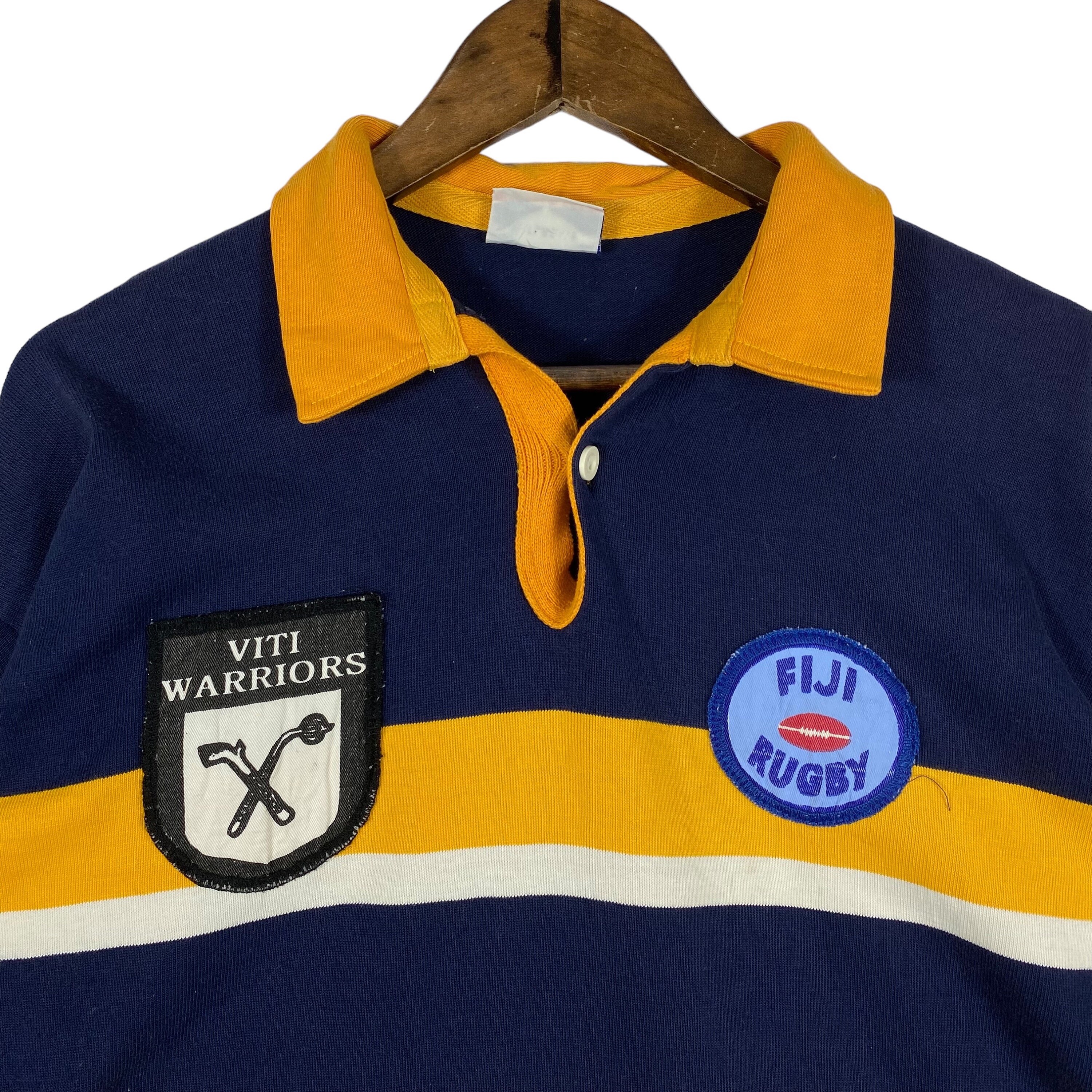 90sFiji Rugby Viti Warriorsヴィンテージラガーシャツ - メルカリ