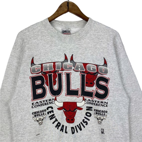 Vintage 90s Chicago Bulls Eastern Crewneck Sweatshirt Big Logo