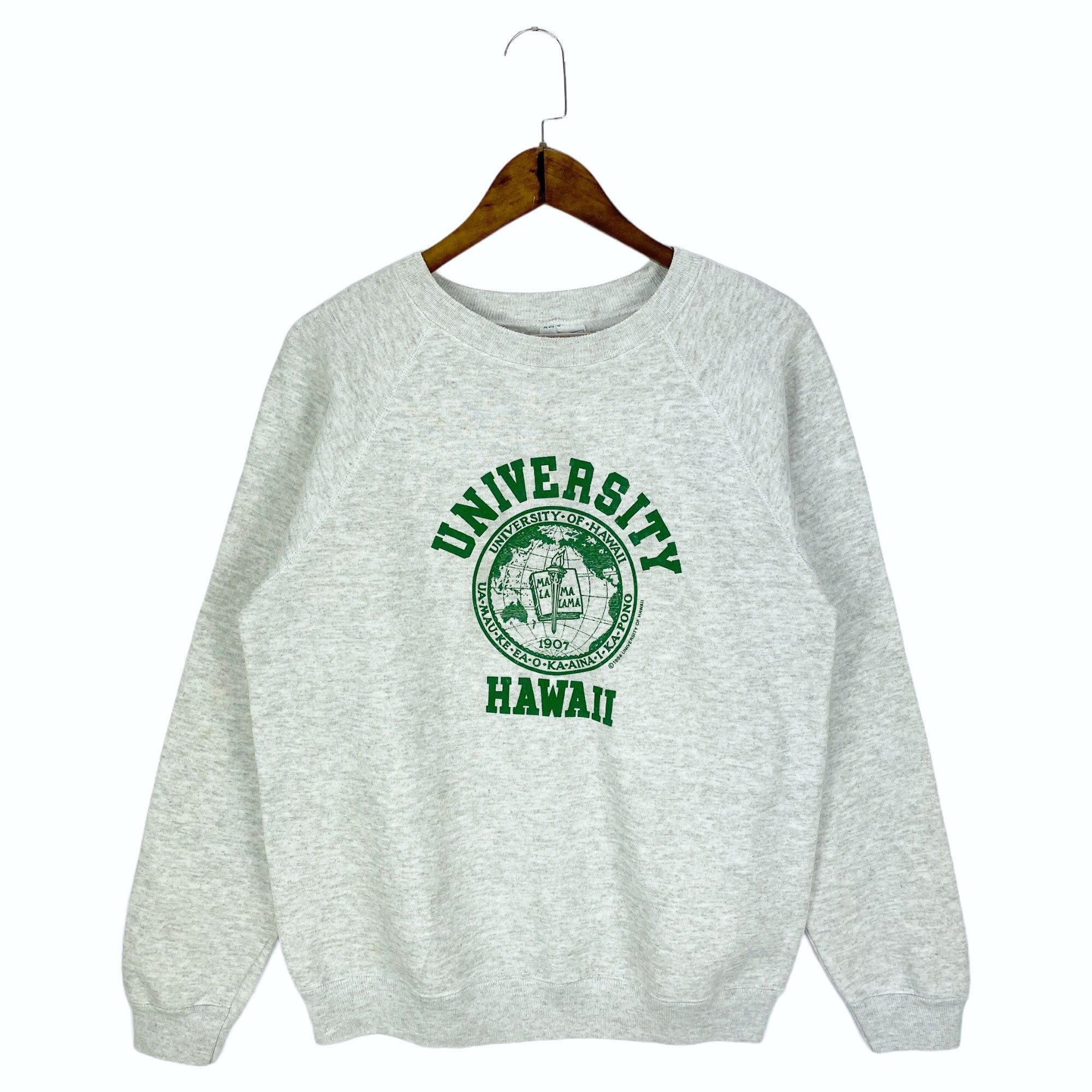Vintage 1984 University of Hawaii Sweatshirt Crewneck Grey
