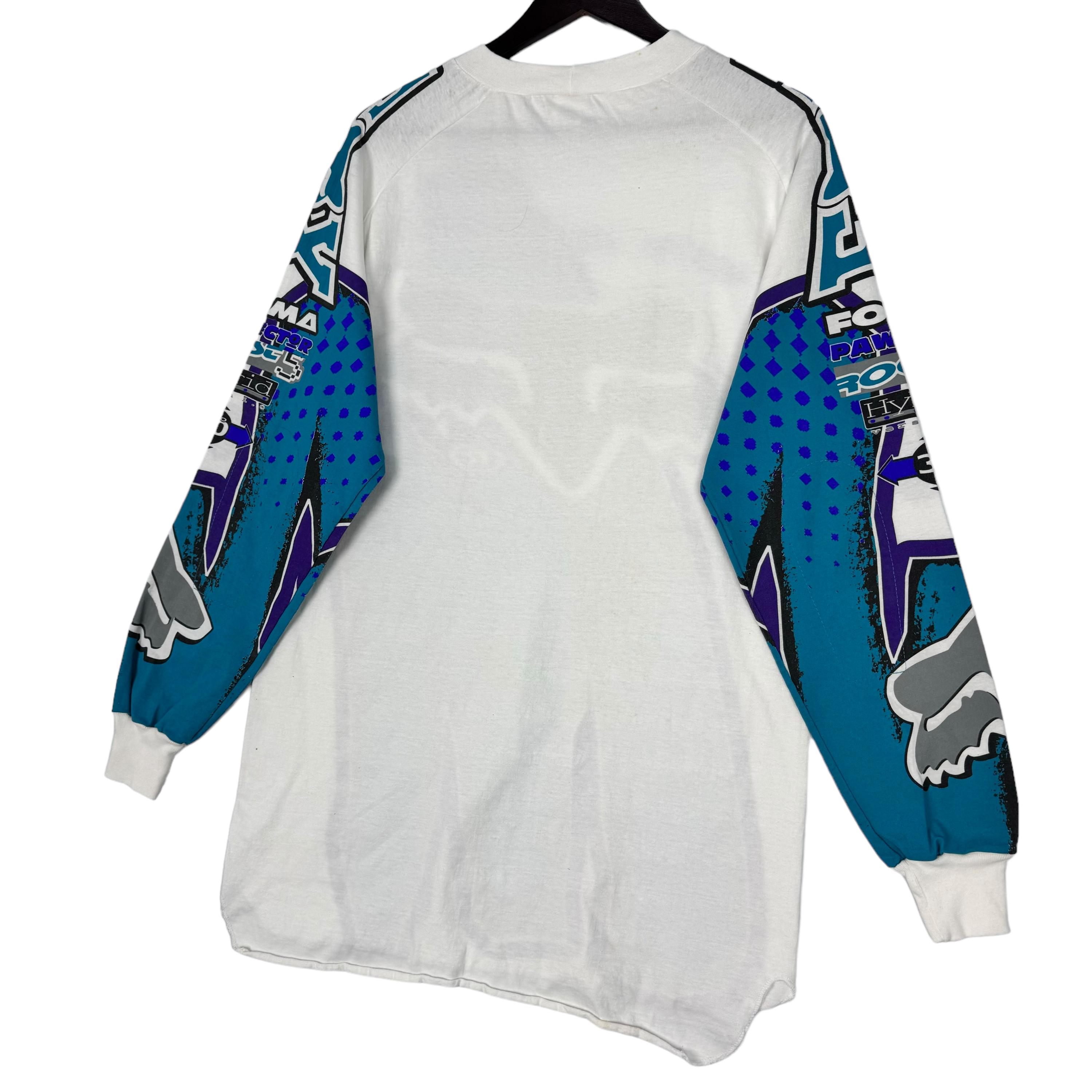 Vintage 90s Fox Racing Long Sleeve T Shirt Motocross All Vintage 90s Fox Racing Long Sleeve T Shirt Motocross All