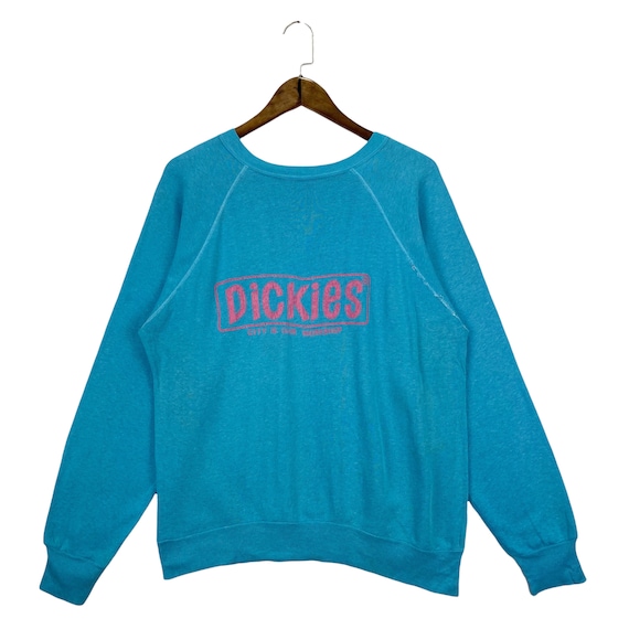 Sick Vintage!! 70s Dickies Crewneck Sweatshirt Bl… - image 1