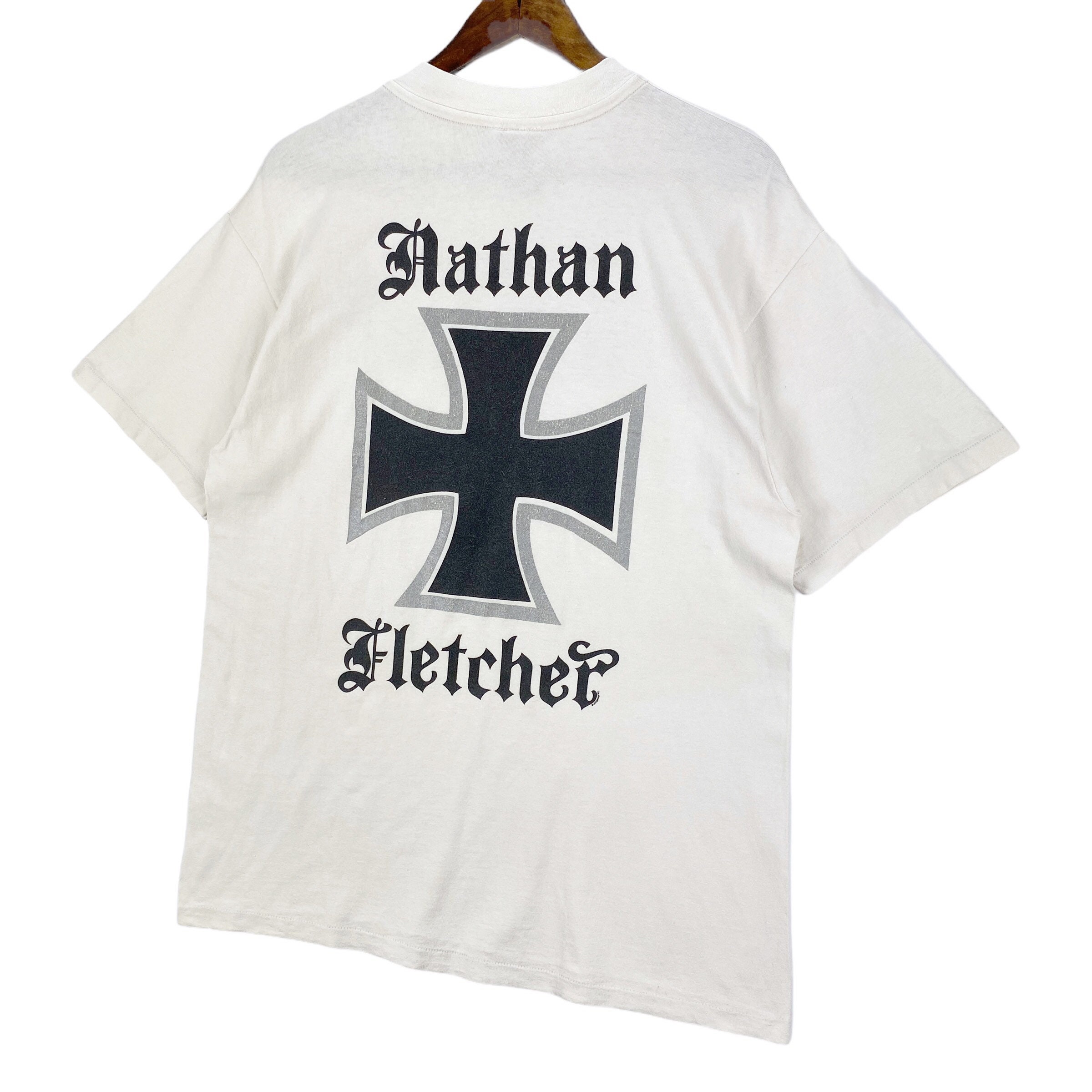 Vintage 1991 Nathan Fletcher Surfer Crewneck T Shirt White - Etsy