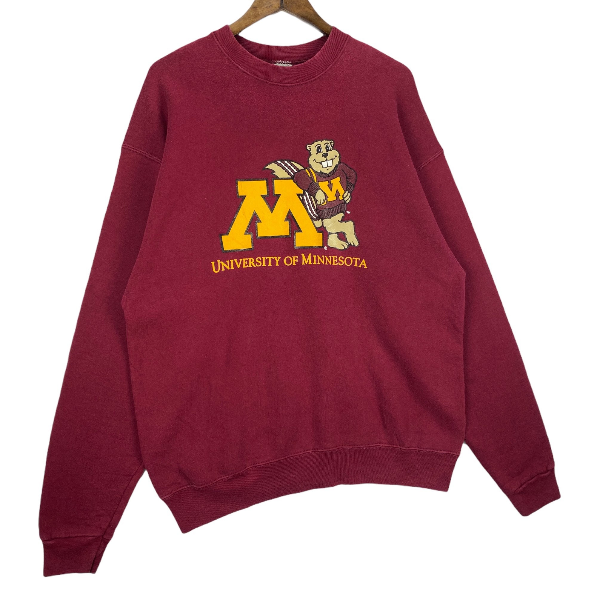Vintage 90s University of Minnesota Sweatshirt Crewneck Maroon - Etsy UK