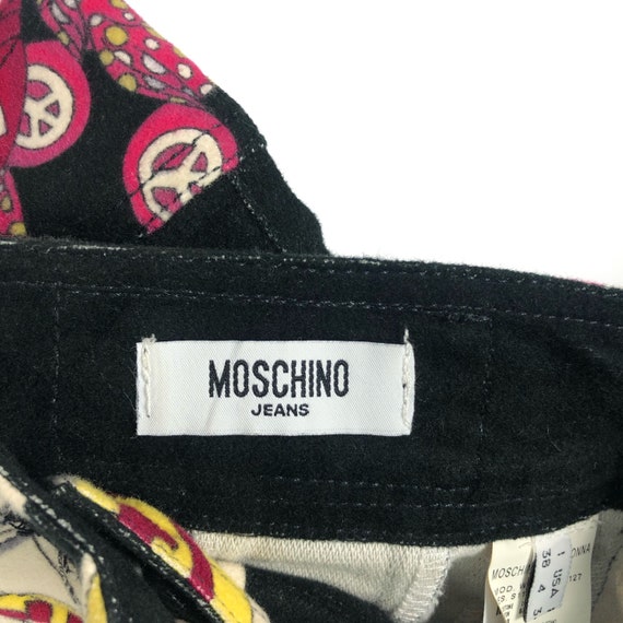 Vintage Moschino Jeans Candy Print Velvet Mini Sk… - image 6