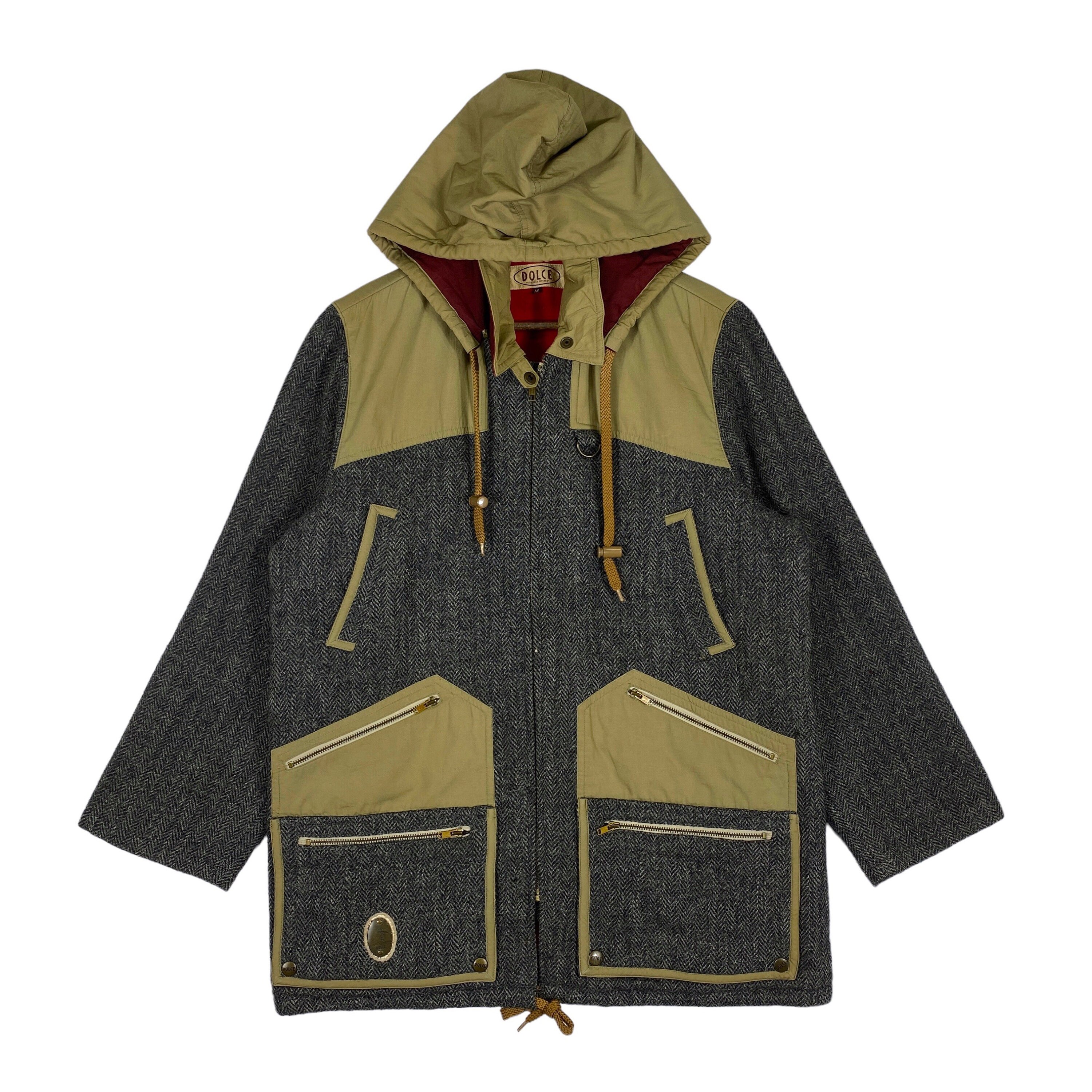 Vintage Holloway Zip Front Windbreaker Jacket Gold/Navy/Wh