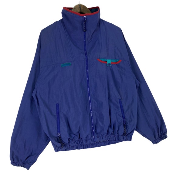 Vintage 90s Colombia Windbreaker Jacket Multicolor Zi… - Gem