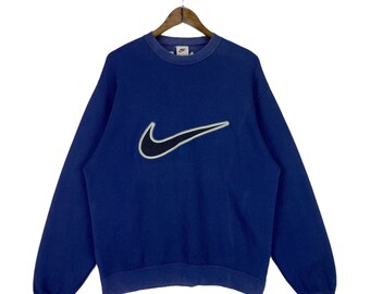 Royal blue nike crewneck sweatshirt sale