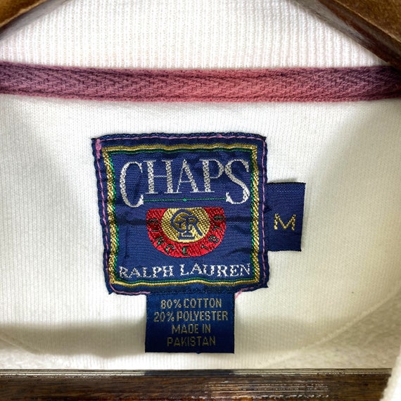 Vintage Chaps Ralph Lauren Crewneck Sweatshirt Big Logo Embroidery