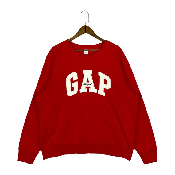 Vintage GAP Original Crewneck Sweatshirt Embroidery Big Logo Spellout Made in Cambodia Pullover Jumper Size XL Etsy Australia