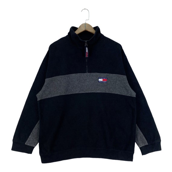 tommy jeans half zip fleece