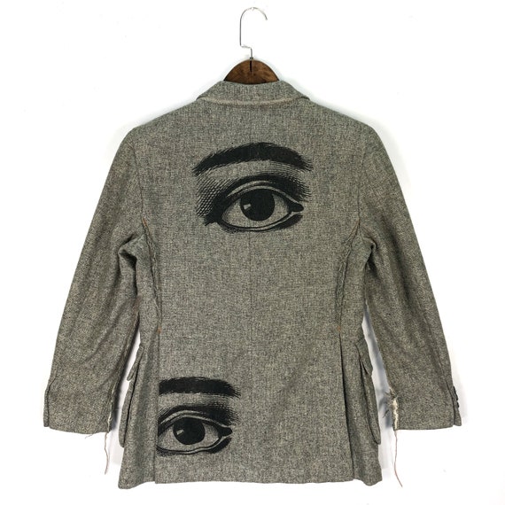 Stunning!! Libertine Distressed Printed Eyes Blazer Johnson Stunning!! Libertine Distressed Printed Eyes Blazer Johnson