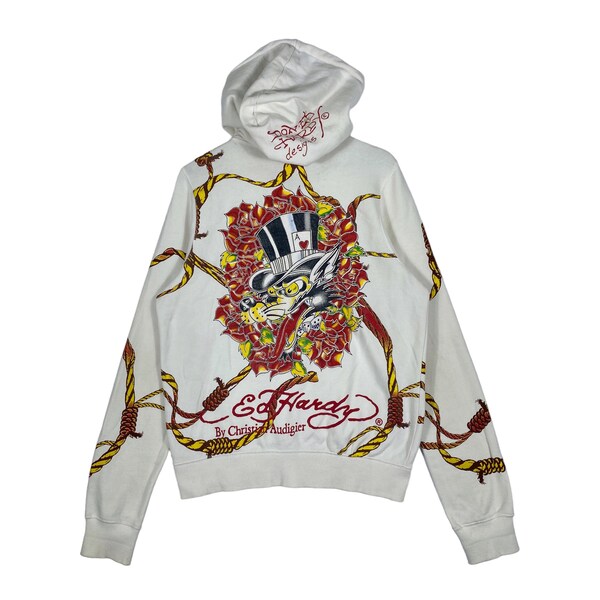 Christian Audigier Hoodie Etsy